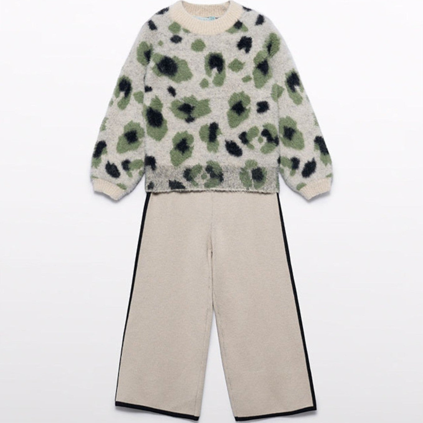 Compl. pantalone leopardo pel Bimba Nero 5733/1 - NANU' BABY