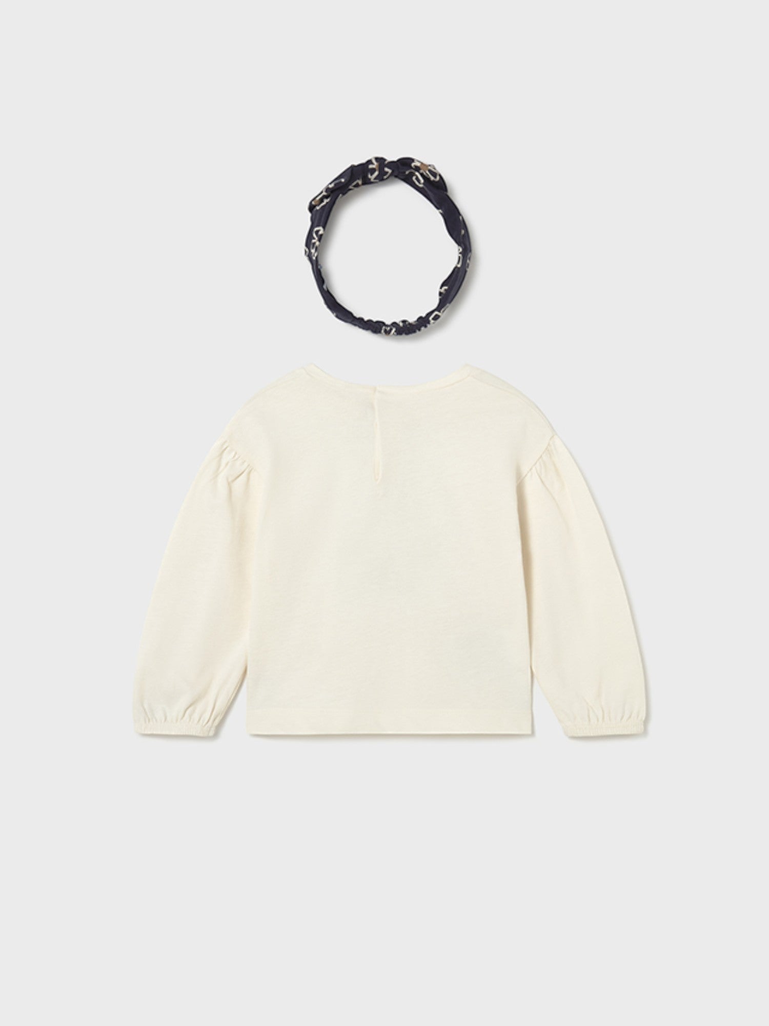 Baby Girl's Cream Headband T-Shirt 2078/26
