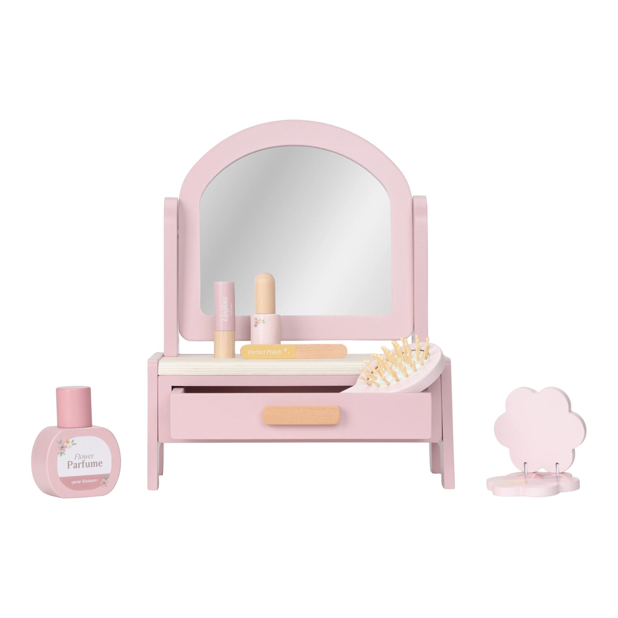 Wooden vanity table, Pink LD2516