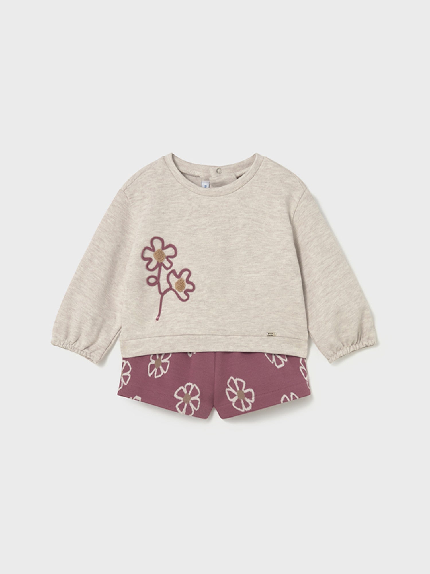 Girl's Pink Jacquard Bermuda Shorts 2262/49