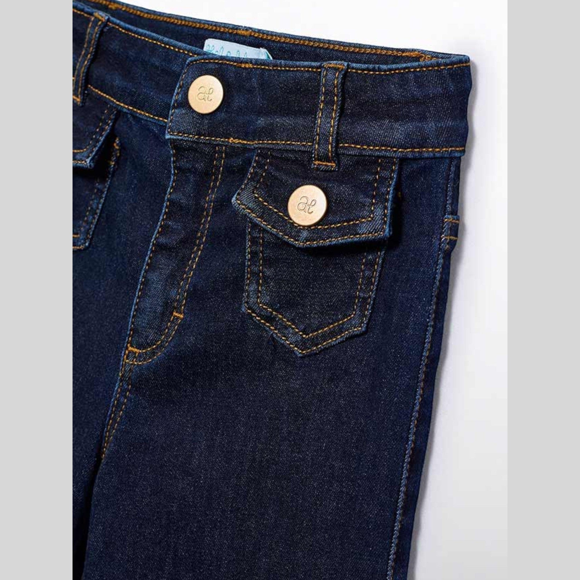 Pantalone denim palazzo Bimba Blu 5722/5 -  NANU' BABY
