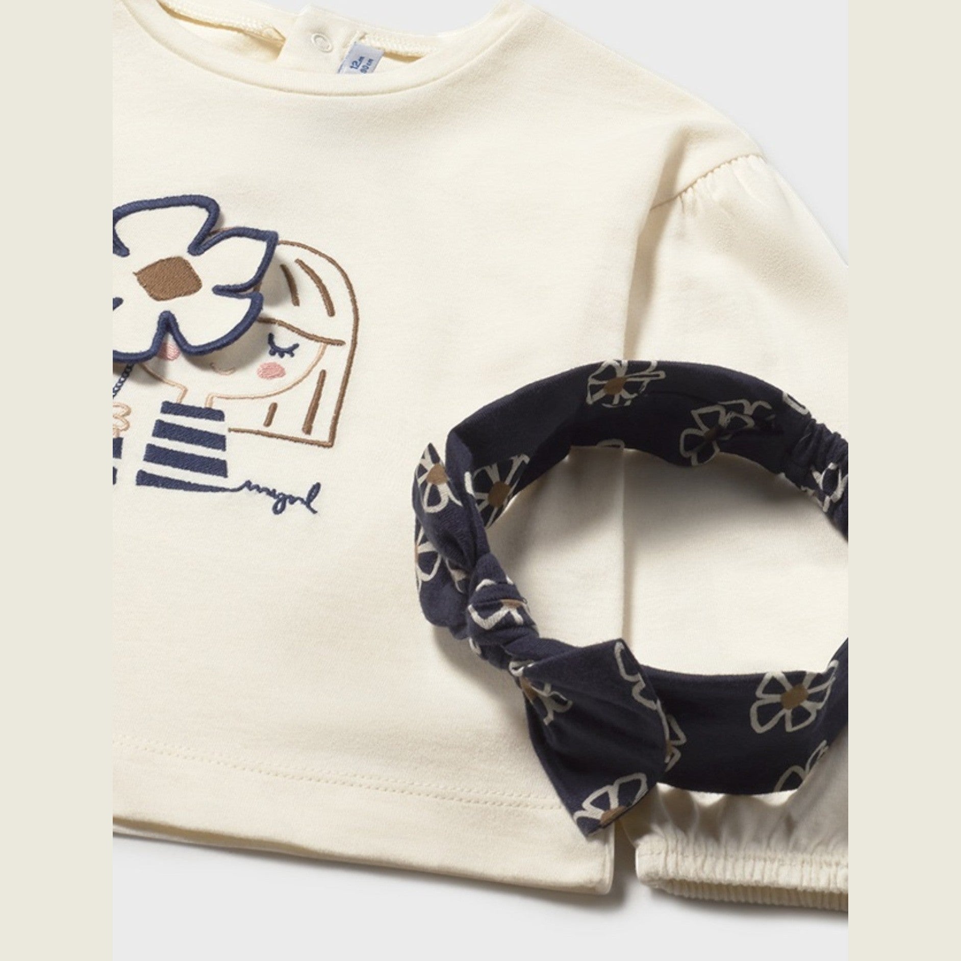 Maglietta cerchietto Bimba PANNA 2078/26 -  NANU' BABY