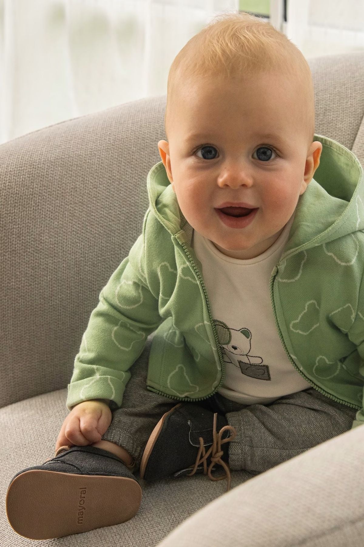 Children's Grey Desert Boot 9681-