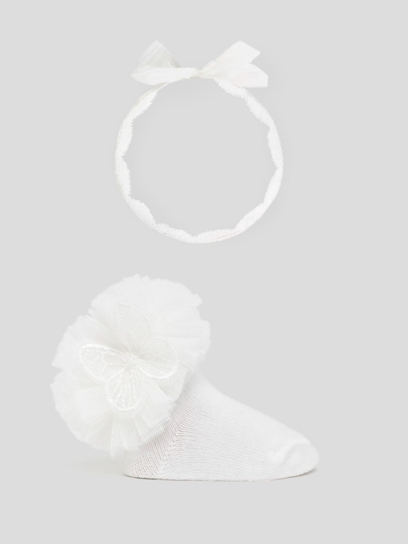 Set of socks with white headband 9710