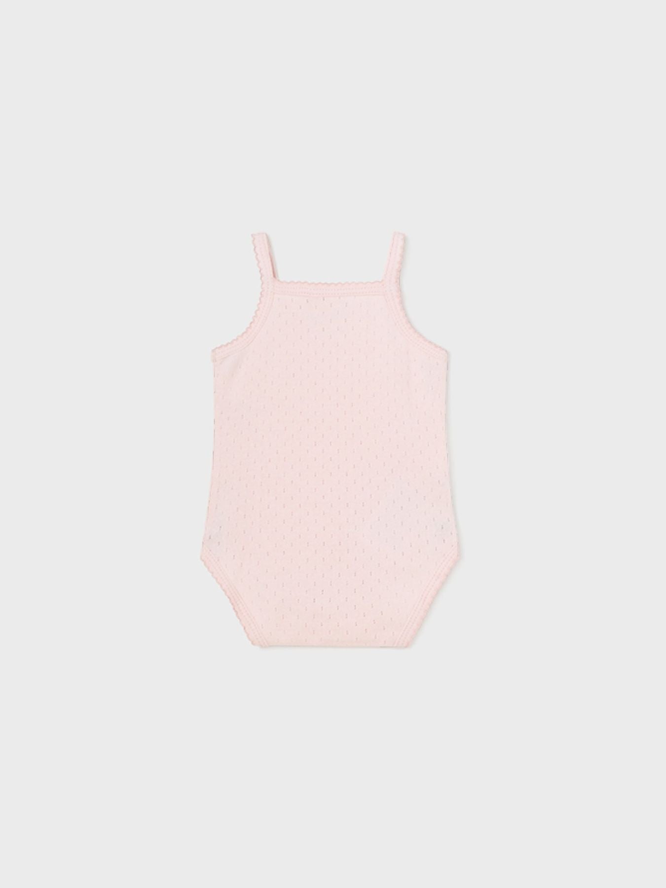 Body m/s perforated Baby Girl POWDER PINK 1790/N