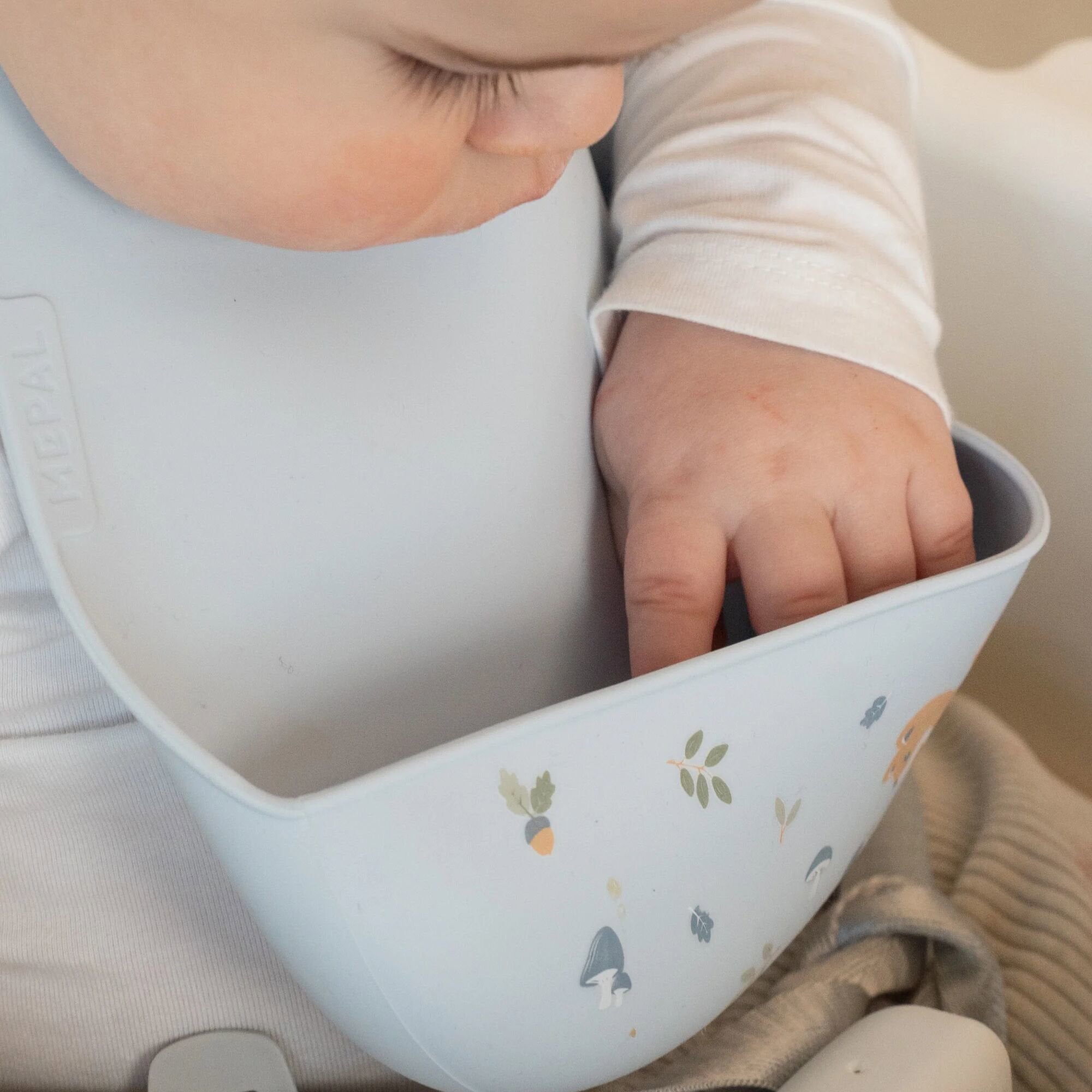 Bavetta in silicone  Blu 108034565408 -  NANU' BABY