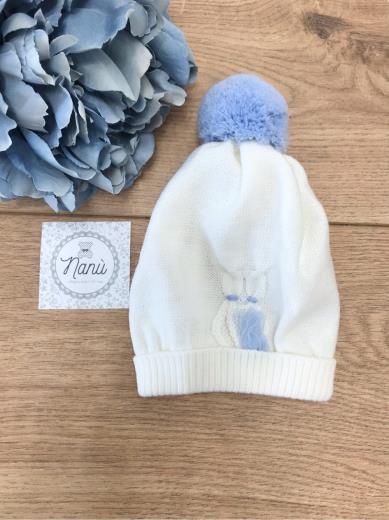 Baby Hat in Wool, Cream Color, IC9971