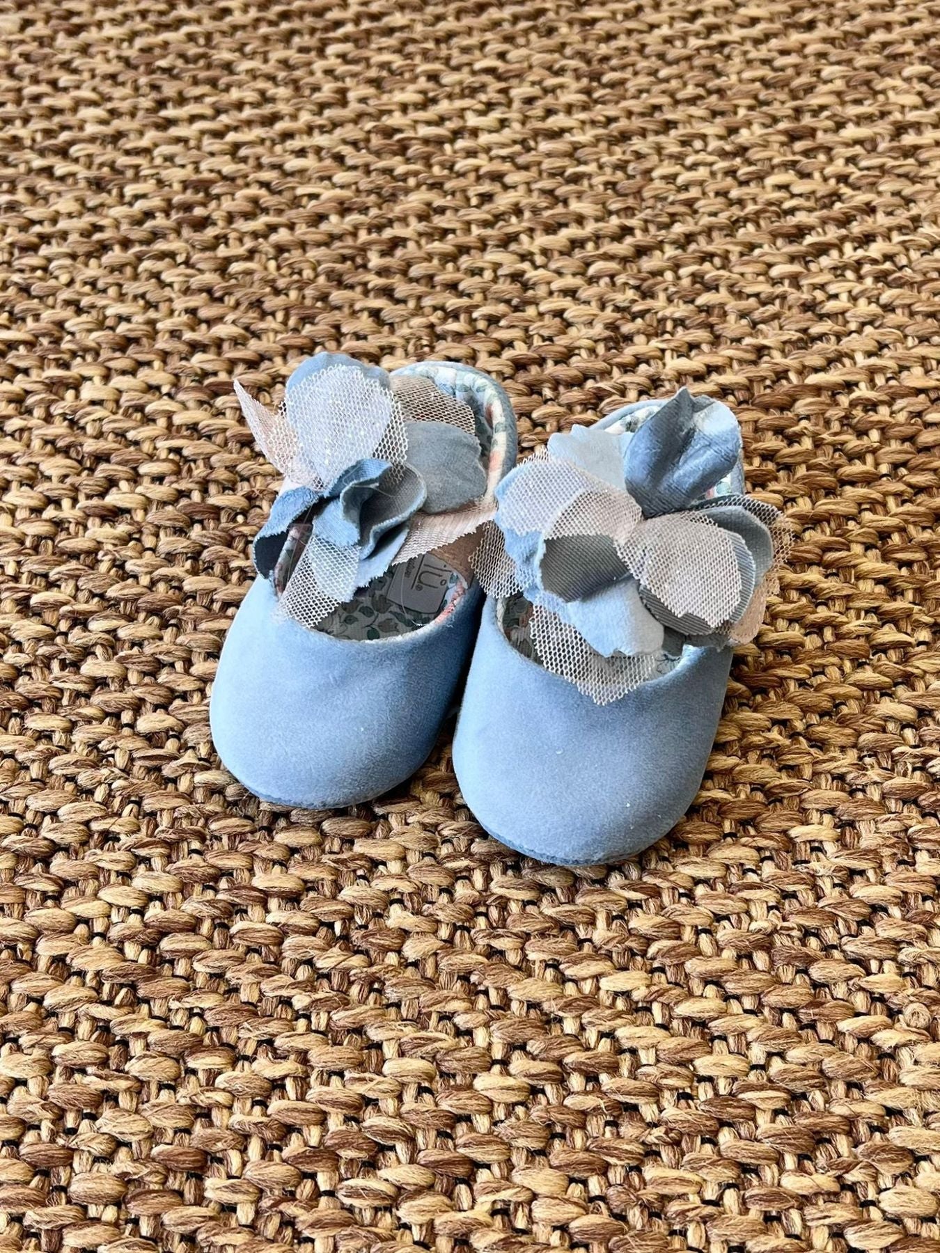 Sky Blue Flower Girl's Ceremony Shoes IK318SC