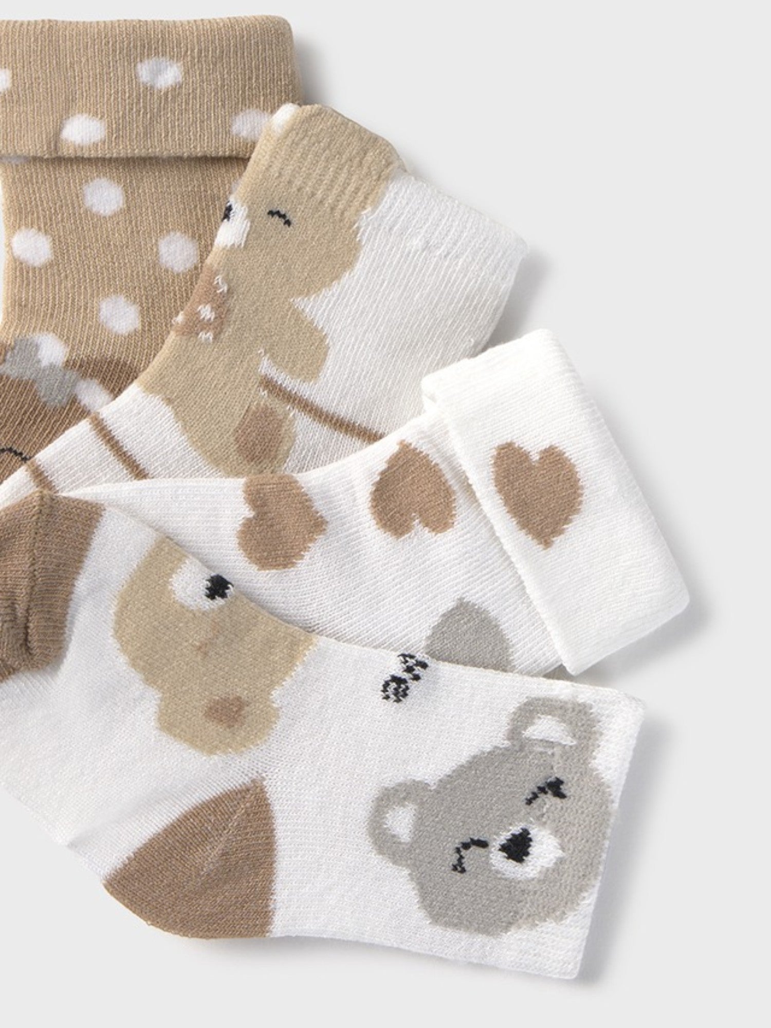 Set 4 calze  BEIGE 9867 /BE -  NANU' BABY