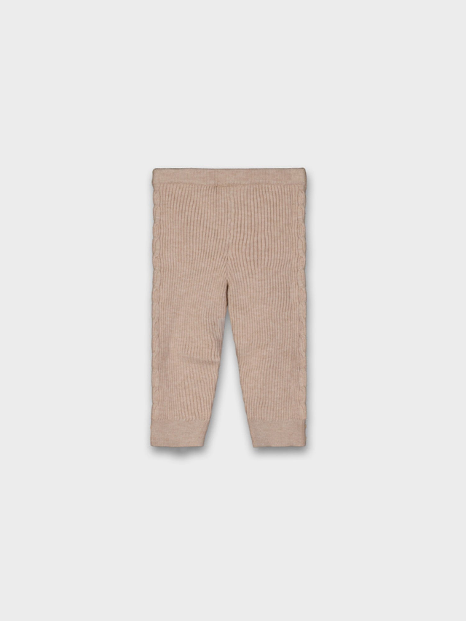 Baby Girl's Knit Leggings, Beige 10015/61