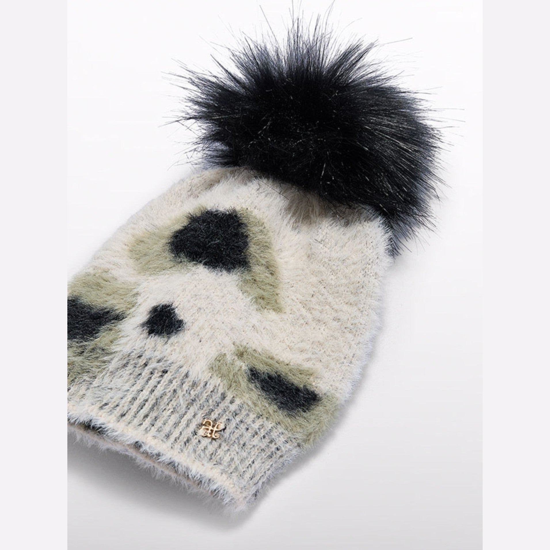 Cappello tricot jacquard pelo Bimba Nero 5963/1 -  NANU' BABY