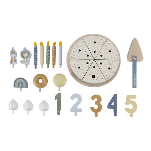 Torta di compleanno in legno  - 26 pezzi  MULTICOLORE LD8016 -  NANU' BABY