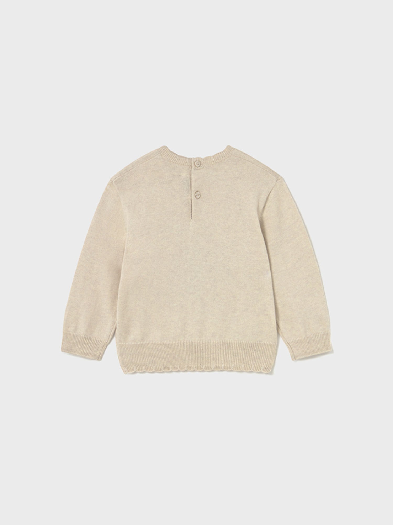 Beige Jacquard Sweater for Girls 2354/21