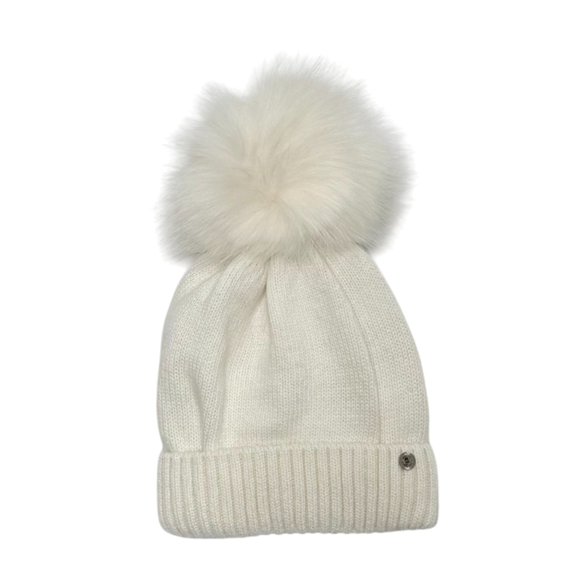 Cappello Pom Pon Ecologico Bianco CT1622EA/B