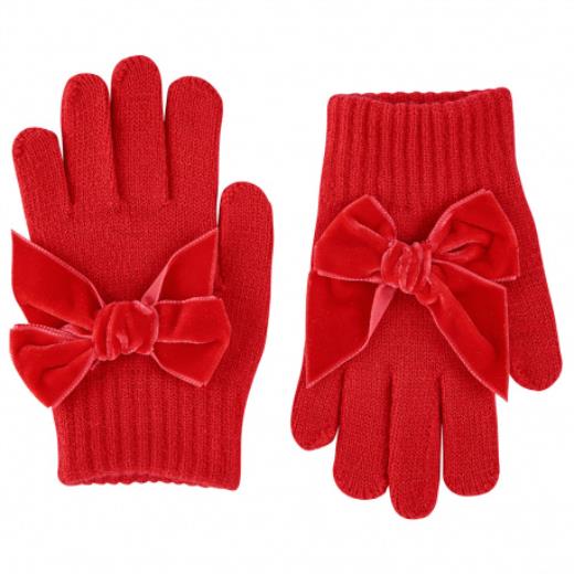 Gloves with velvet bow, SAMPLE CODE 50.667.011