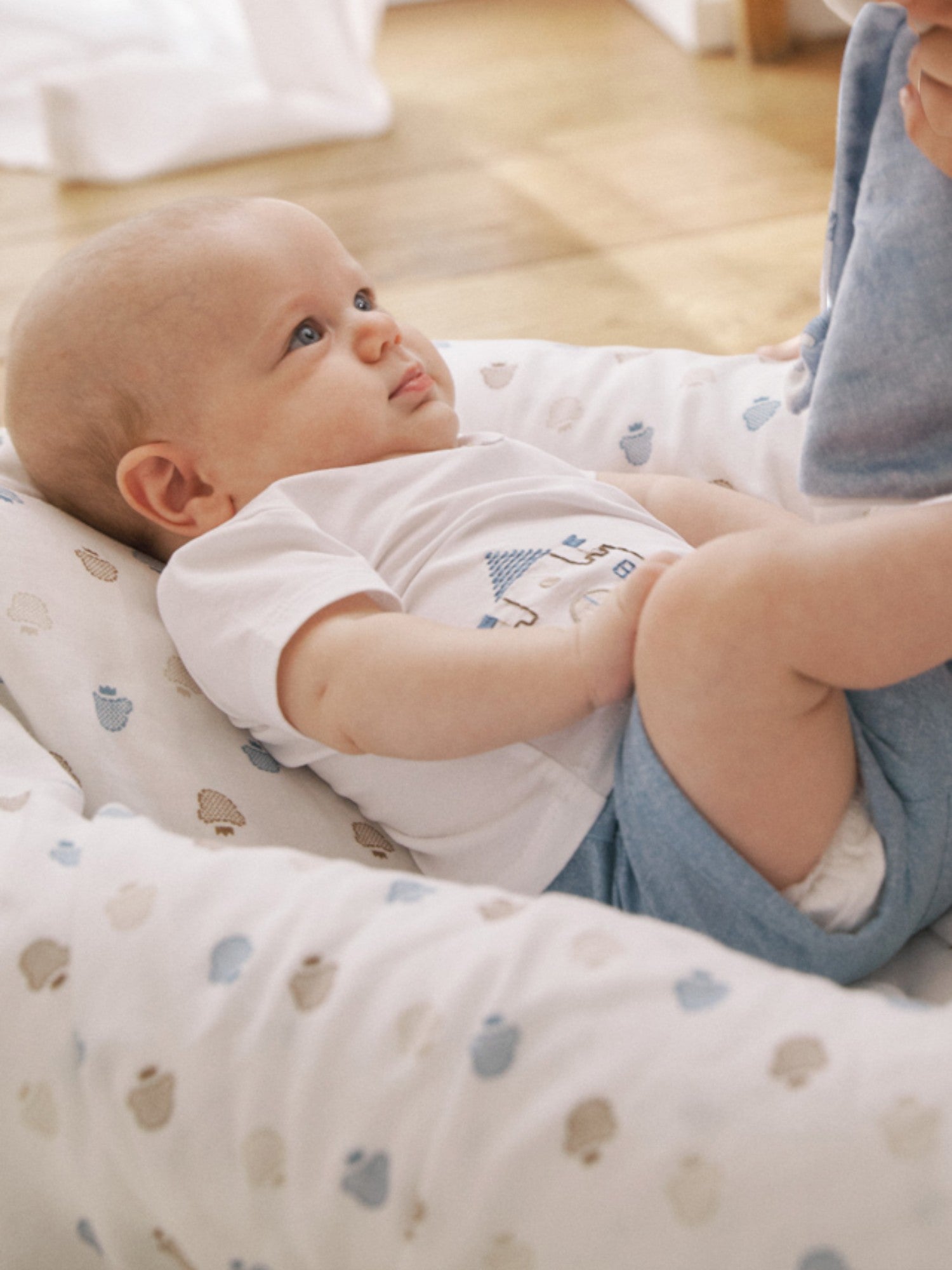 Large Bamboo Gauze for Newborns, Blue 9870 /A