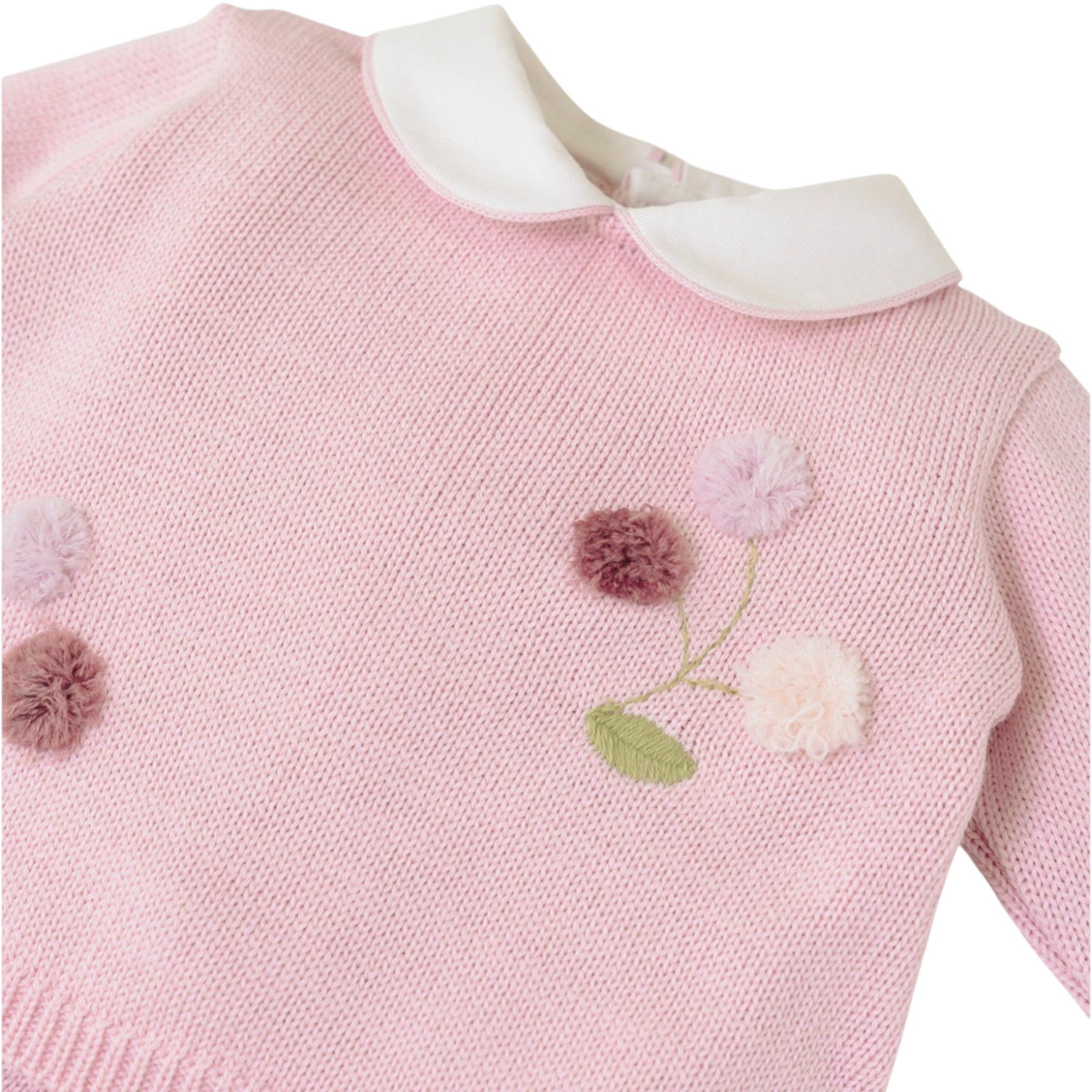 Completo Nascita Neonata Misto Lana Rosa SARTORIA DEI PICCOLI (cod. LV1107)
