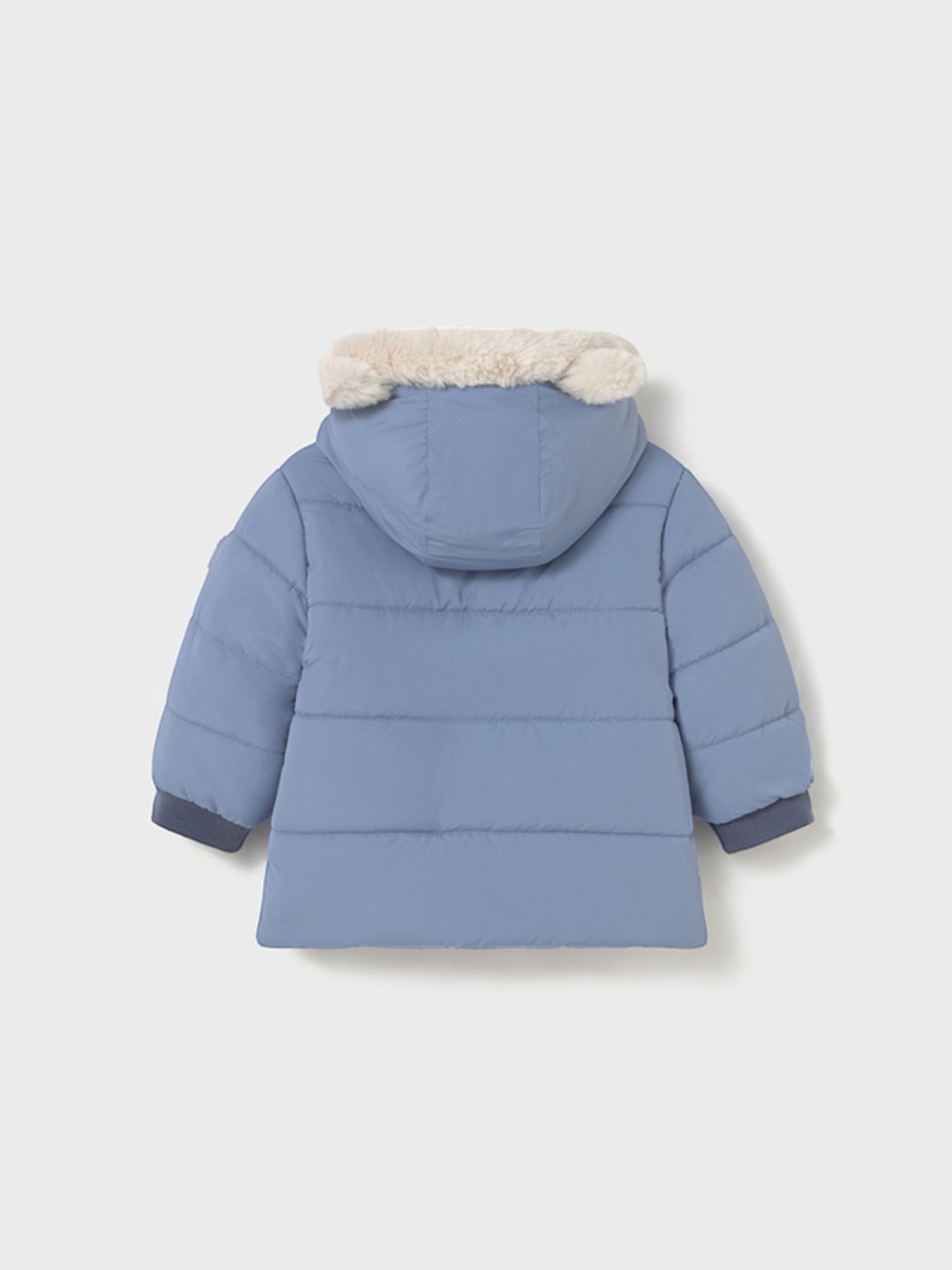 Boys' Fur-Lined Earflap Jacket, Light Blue 2424/49