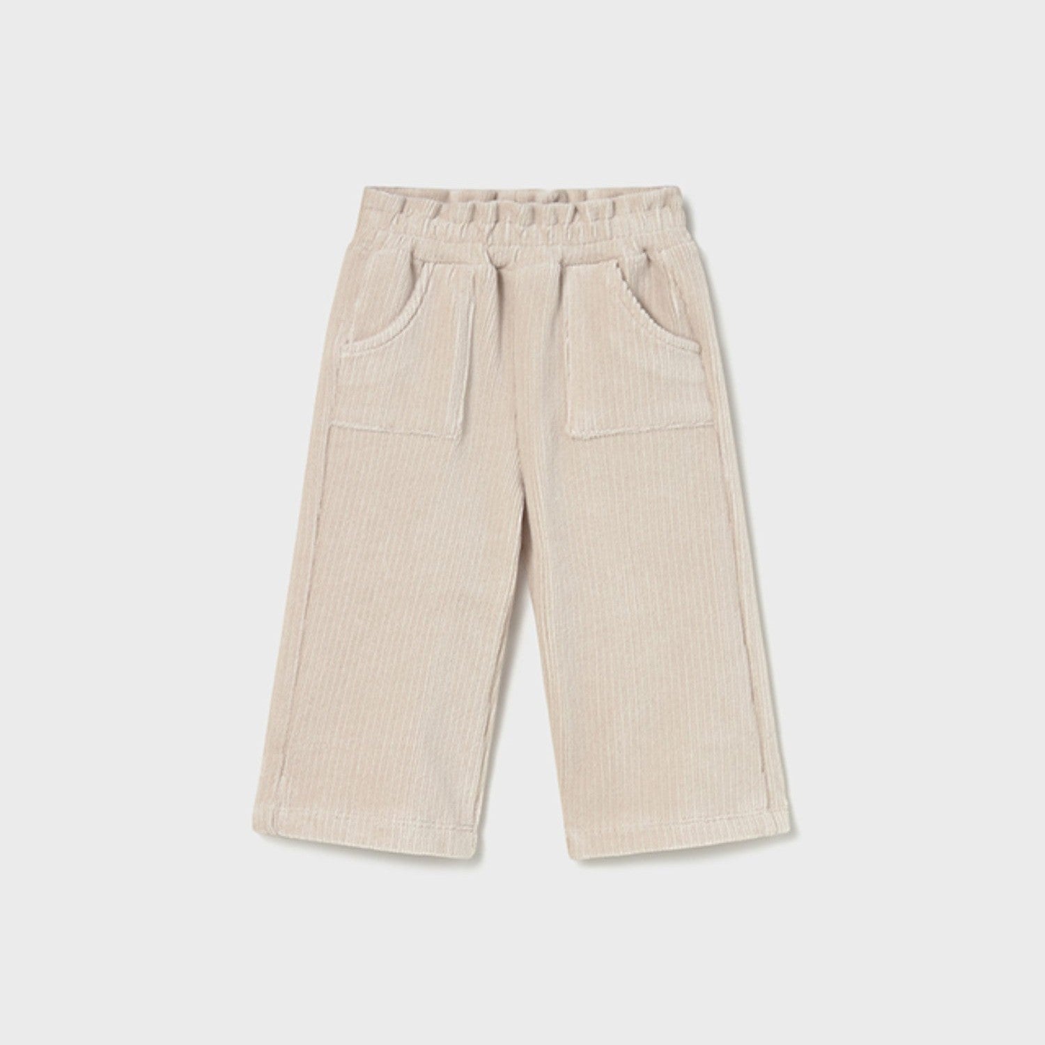 Pantalone lungo punto panno Bimba Avorio 2590/96 -  NANU' BABY