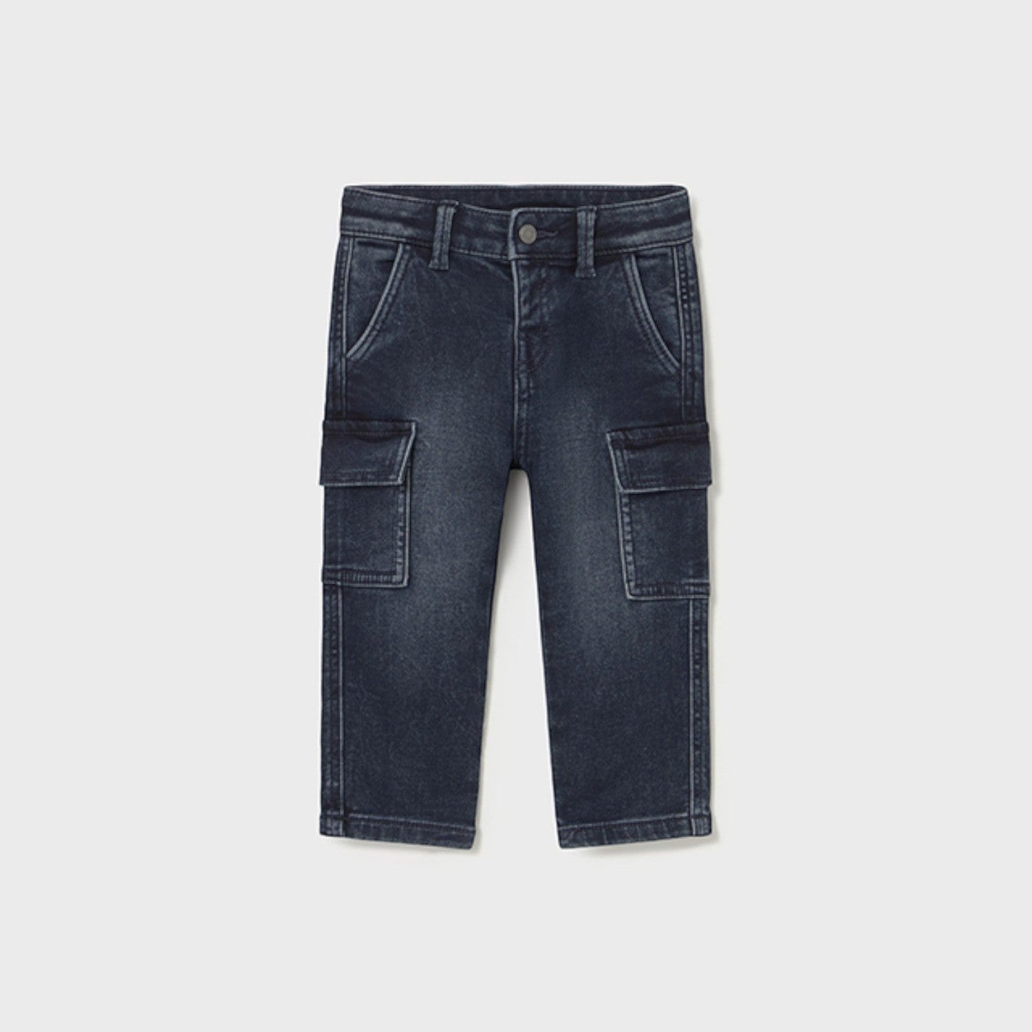 Pantalone soft denim cargo Bimbo Blu 2505/29 -  NANU' BABY