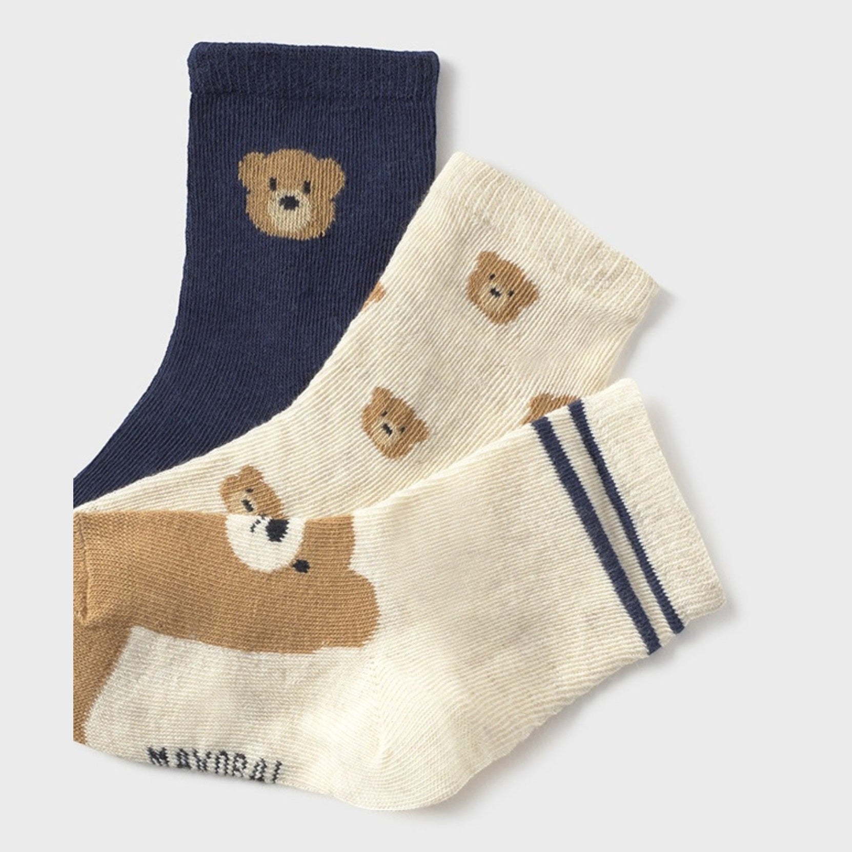 Set 3 calzini fantasia  Blu 10008/50 -  NANU' BABY