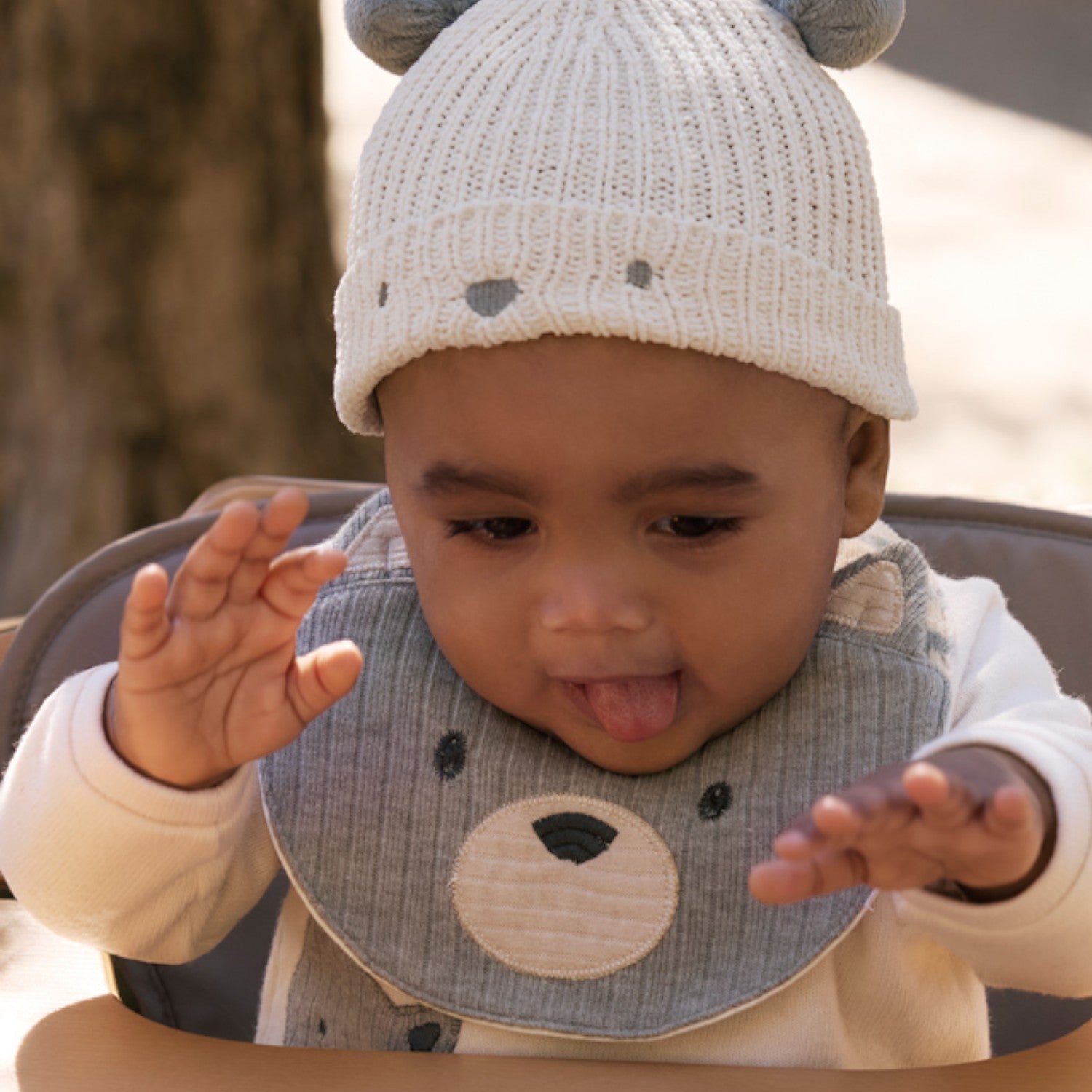 Baby Hat and Socks Set, Beige 9933/80