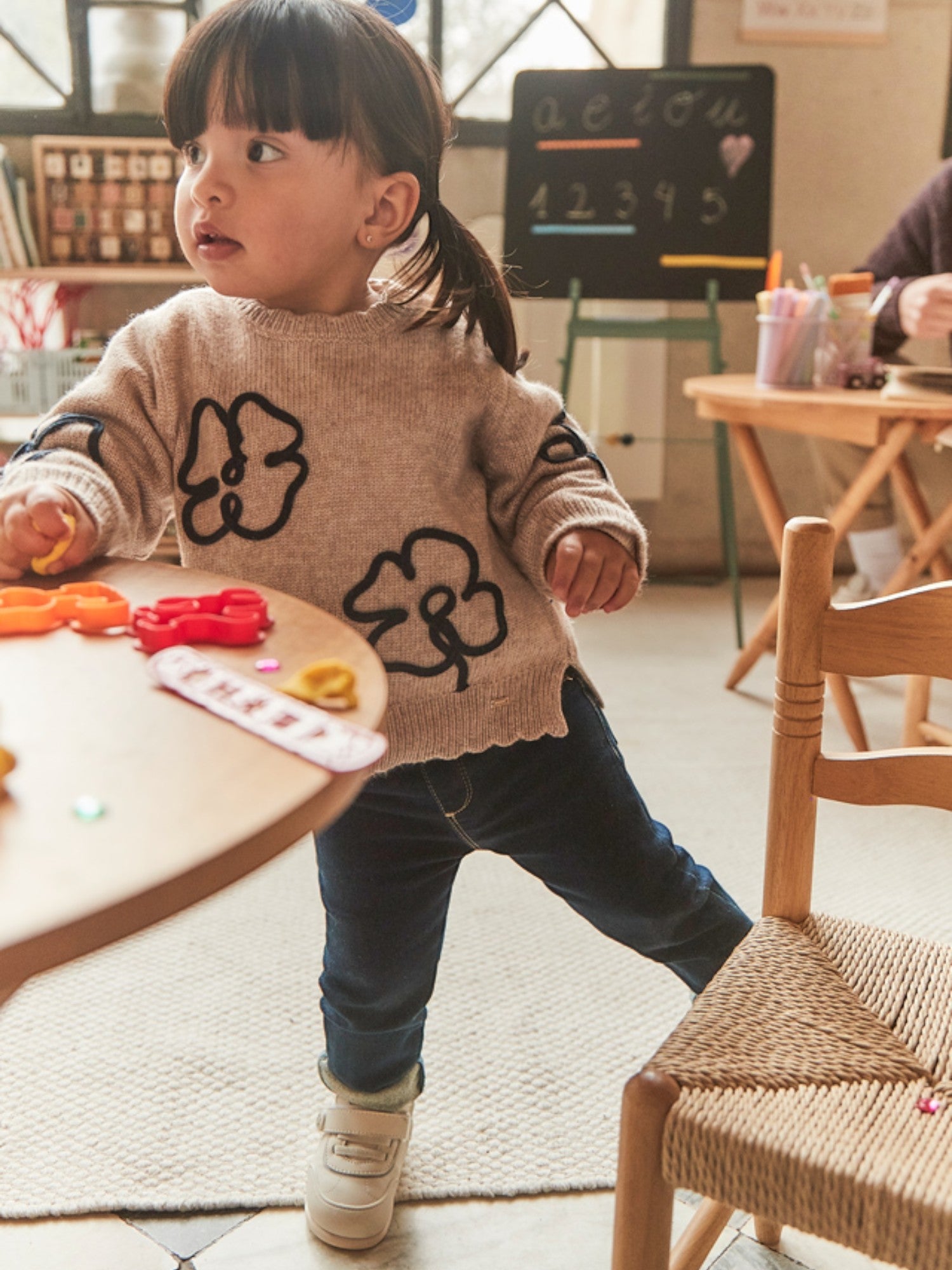 Basic Texan Closed Trousers for Girls, Blue, 576/94