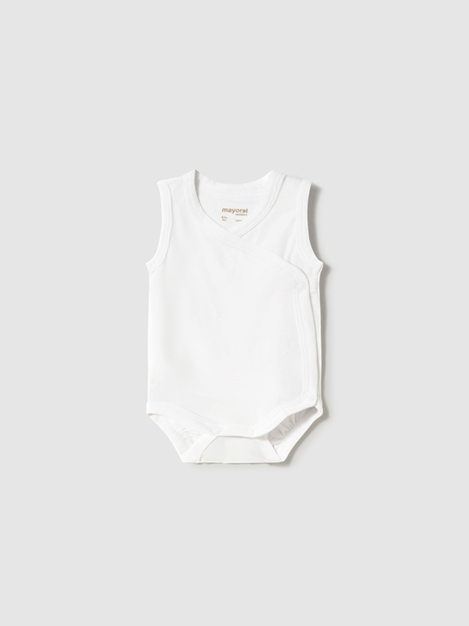 Sleeveless Bodysuit for Newborns White 1702 /B