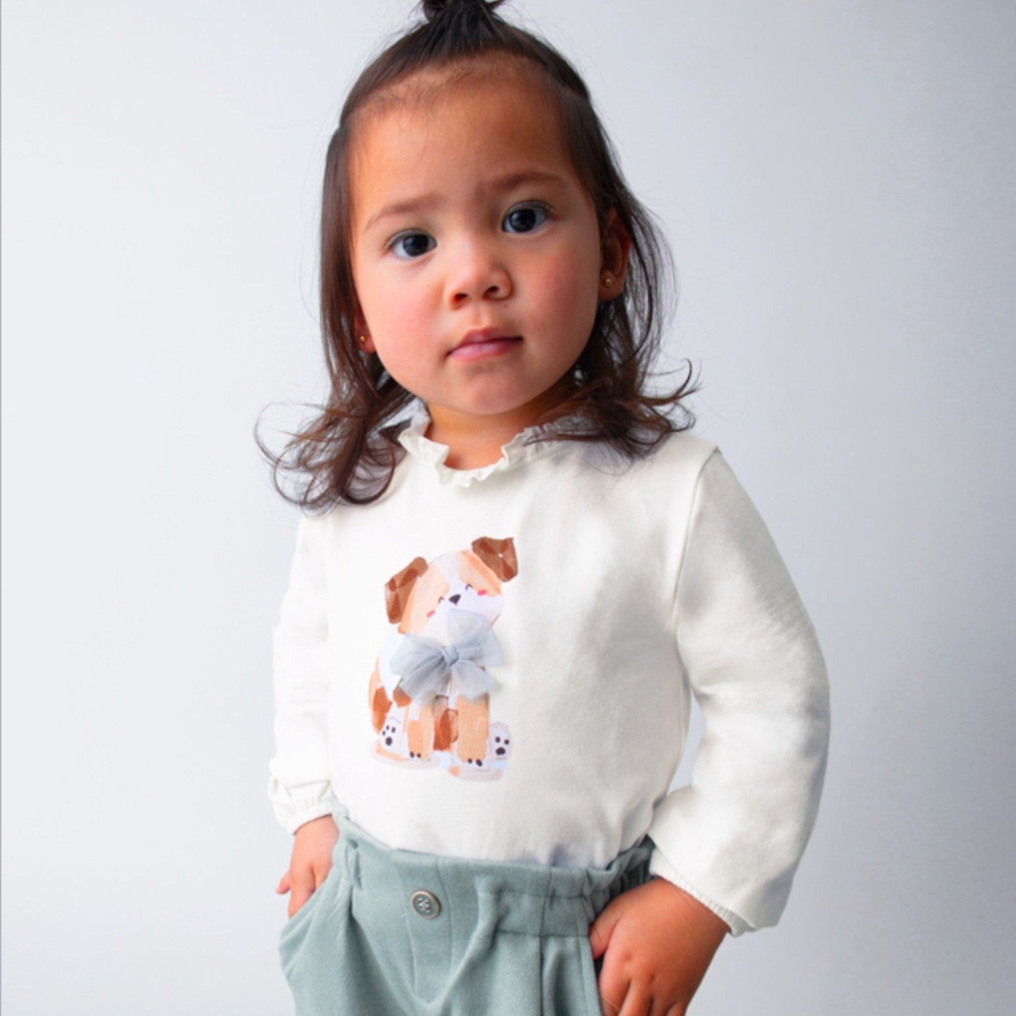 Maglietta m/l vestir Bimba PANNA 2075/77 -  NANU' BABY