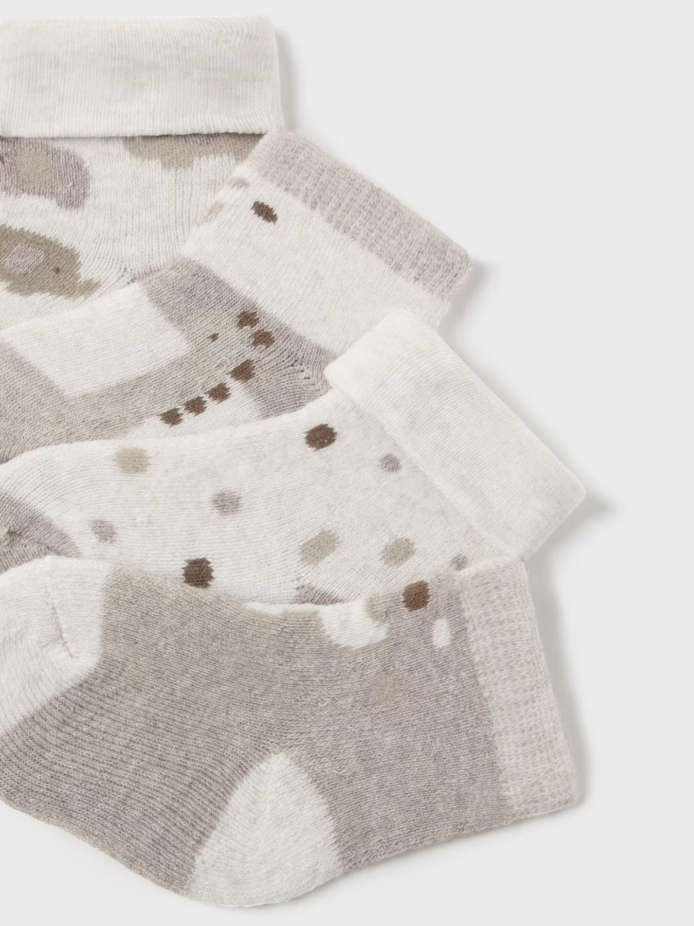 Set of 4 Brown Socks 1D-9759/MR