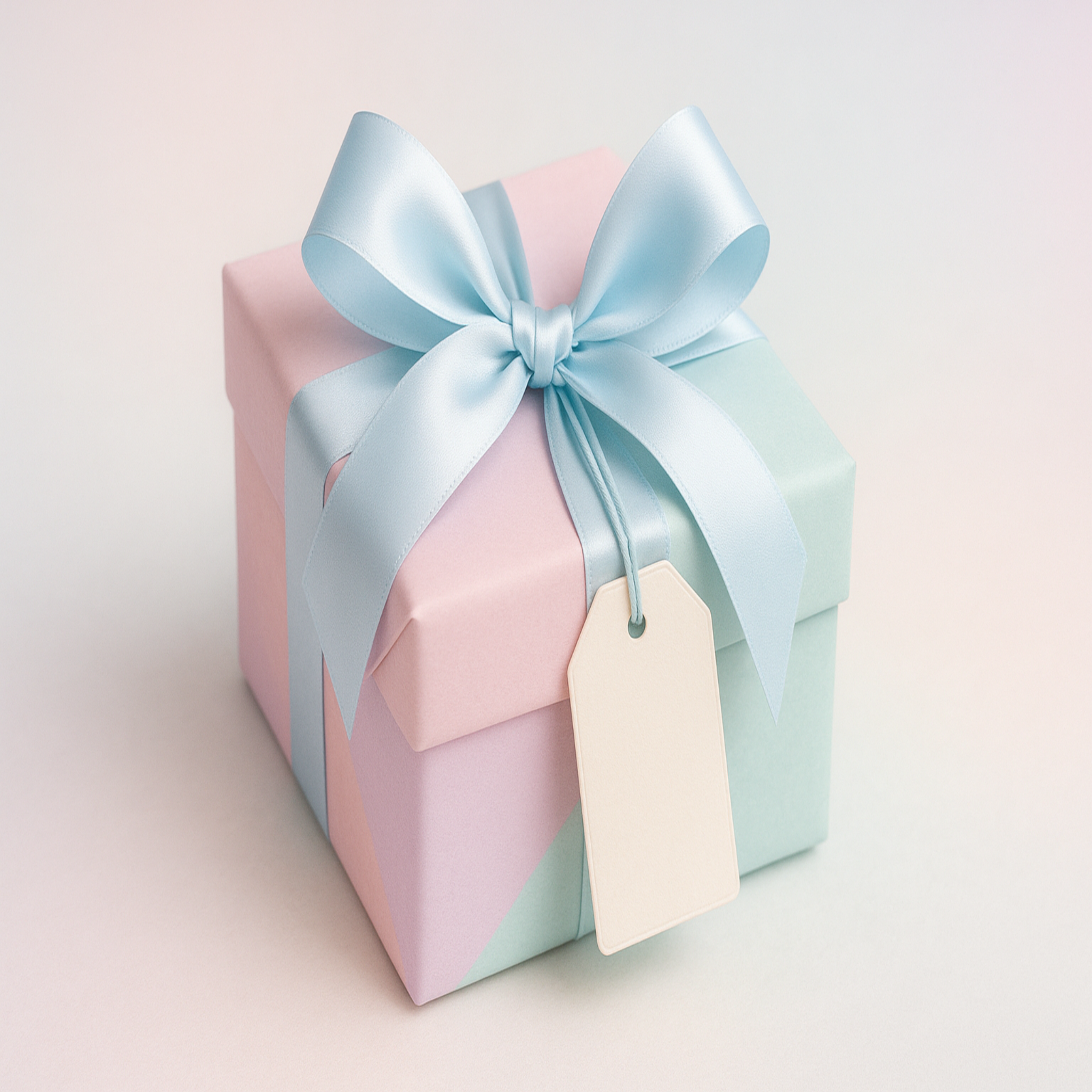 pecco regalo con colori pastello