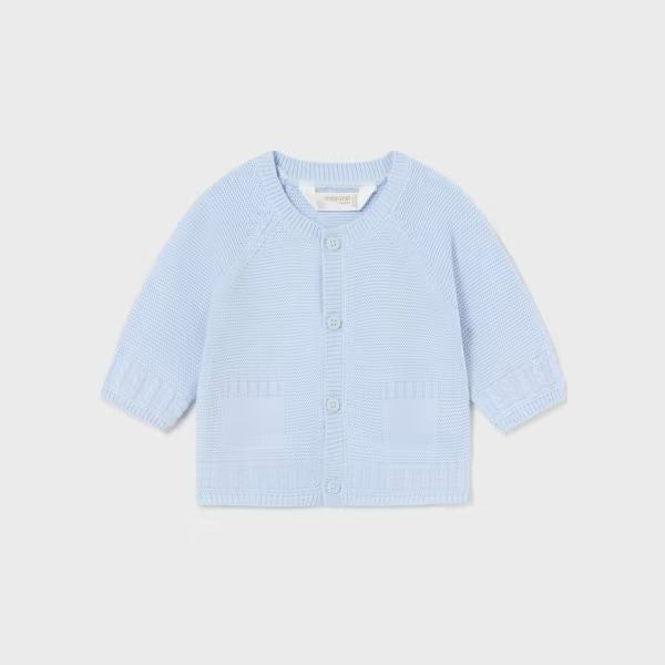 Basic cardigan in warm cotton, boy's, CIELO 2301-C