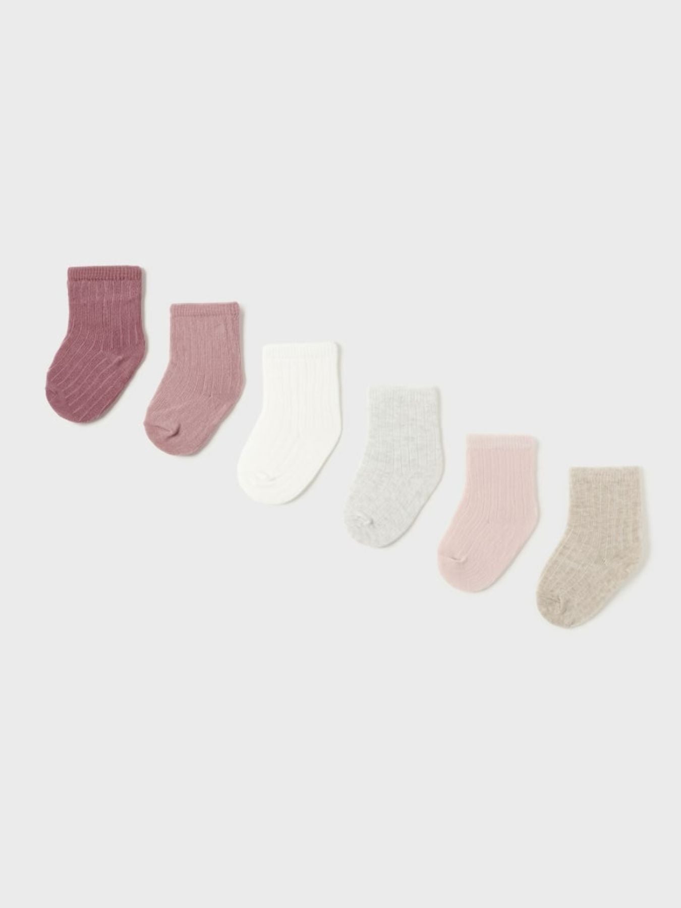 Set of 6 PINK socks 1C-9758/R