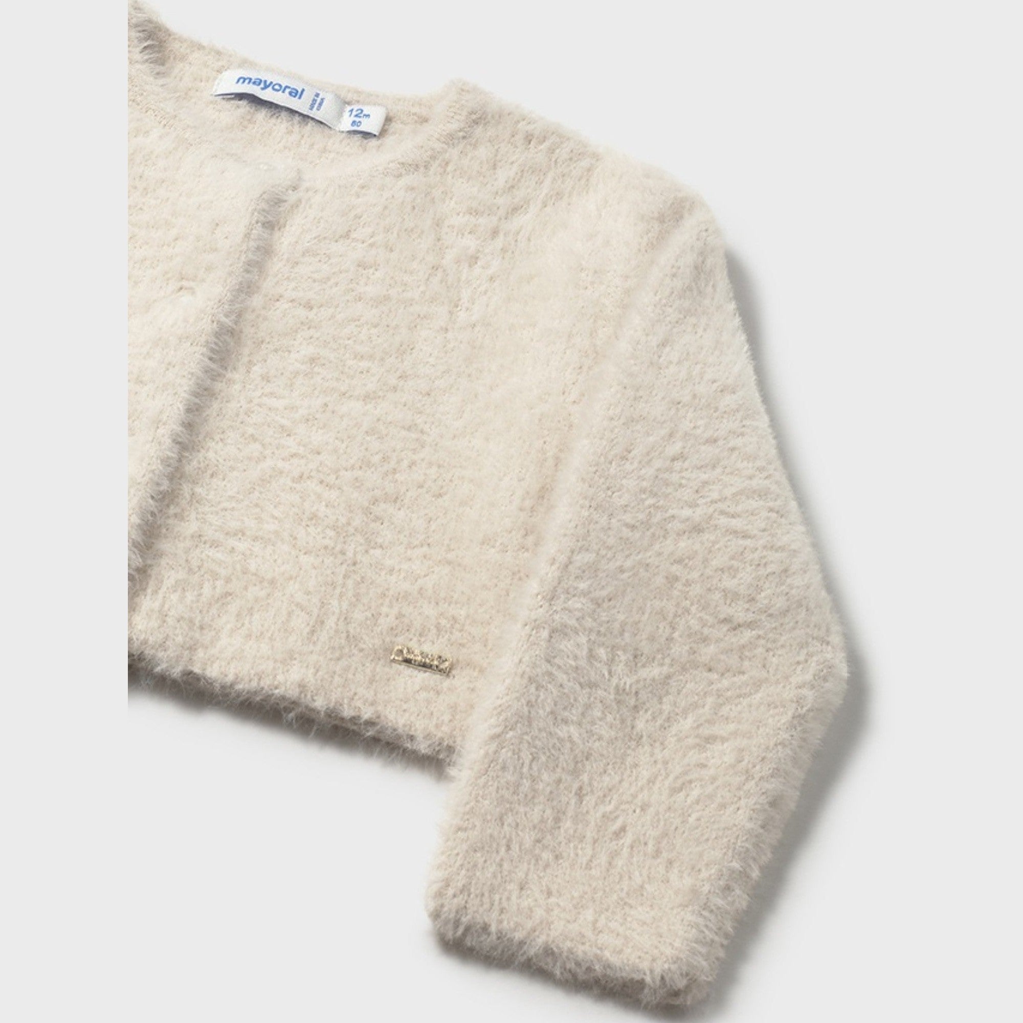 Cardigan pellicciotto Bimba Avorio 2357/62 -  NANU' BABY