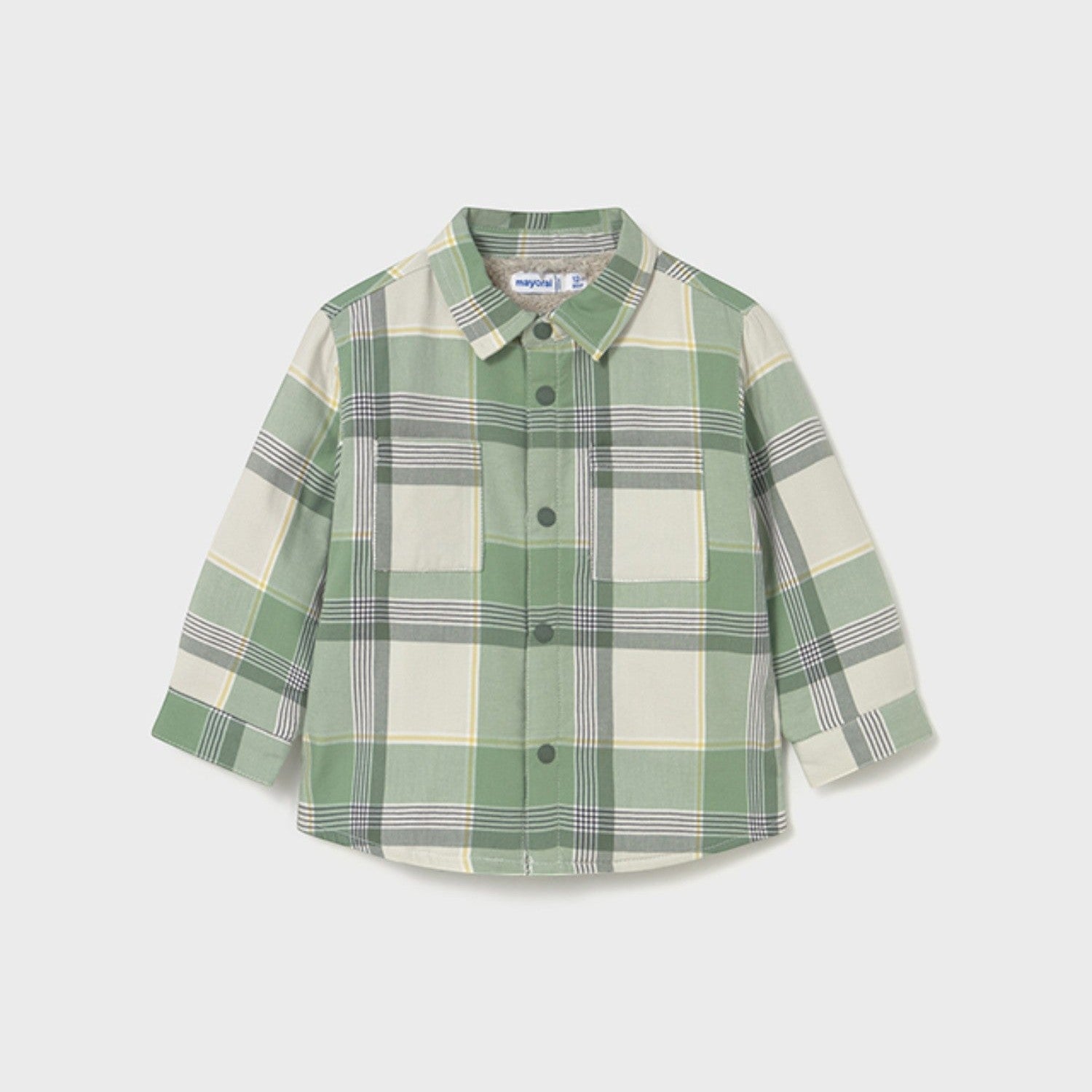 Camicia quadri foderato Bimbo Verde 2104/83 -  NANU' BABY