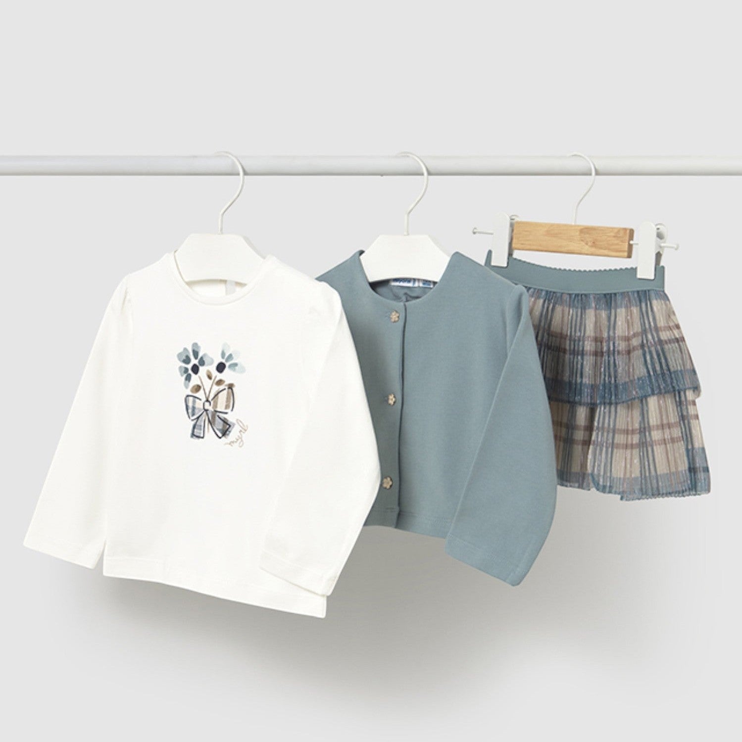 Completo gonna 3 pezzi Bimba CIELO 2922/10 -  NANU' BABY