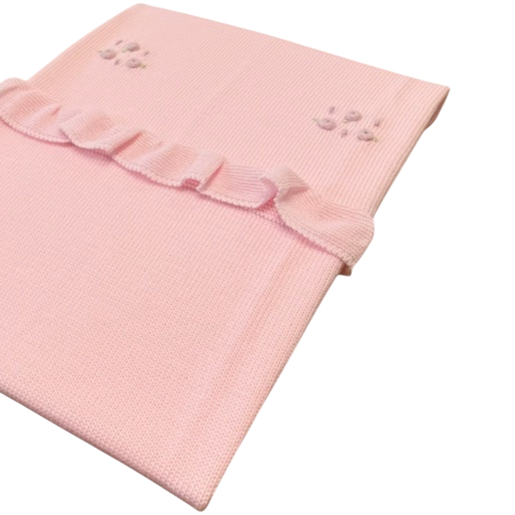 Coperta Rouches Roselline Pura Lana BABY LORD 125/R