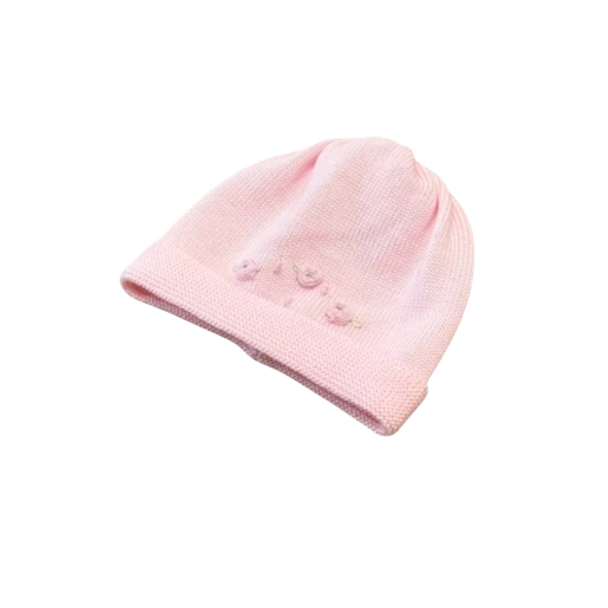 Cuffia 3 Roselline Pura Lana BABY LORD 645/R