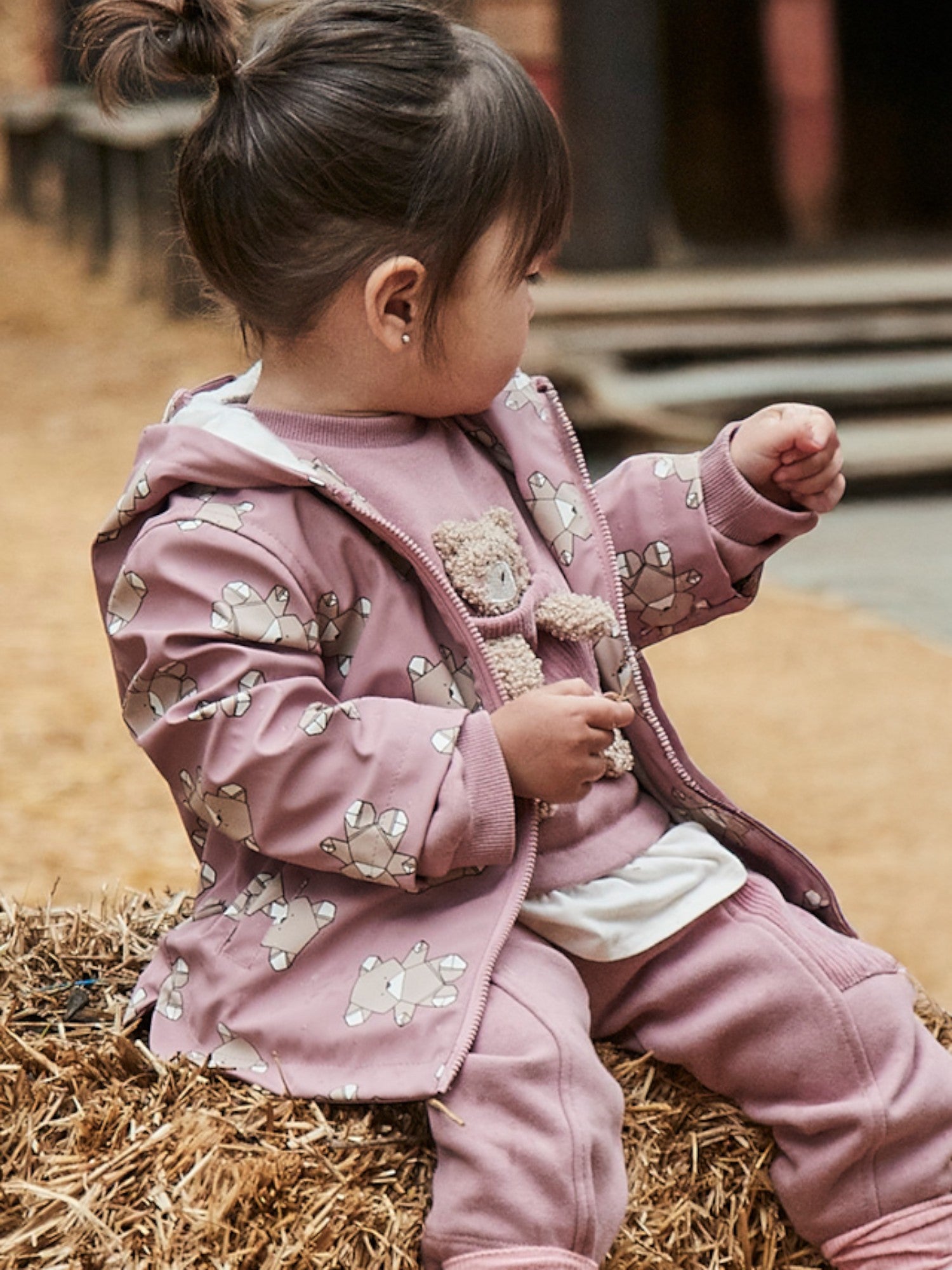 Pink Raincoat for Girls 2439/90