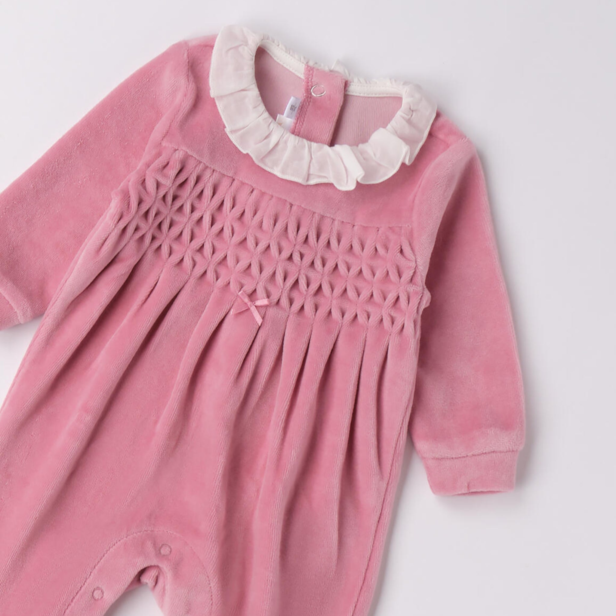 Tutina Ciniglia Con Piede Neonata Rosa 3F754/2748