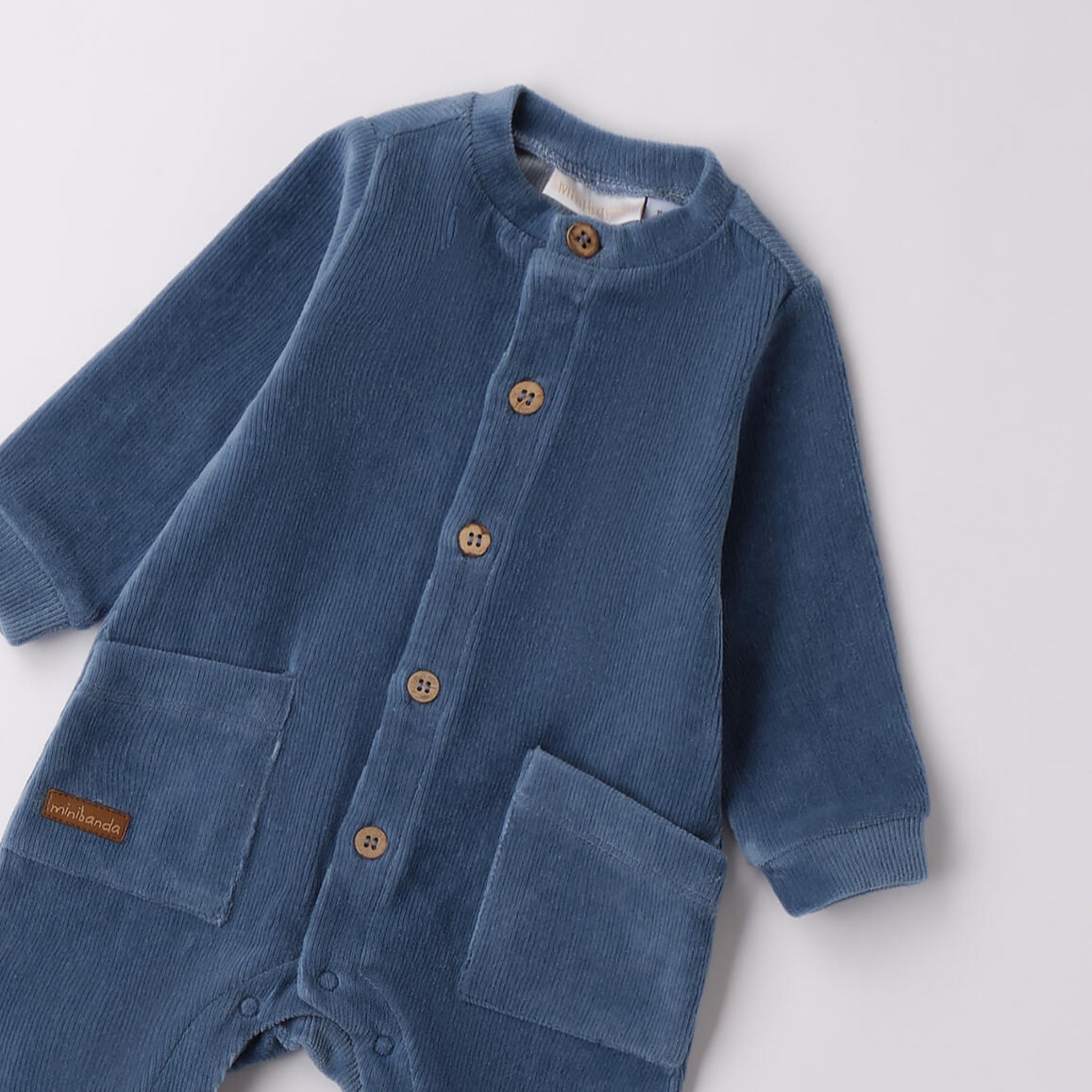 Tutina Velluto Ciniglia Con Piede Neonato Avion 3F645/3924