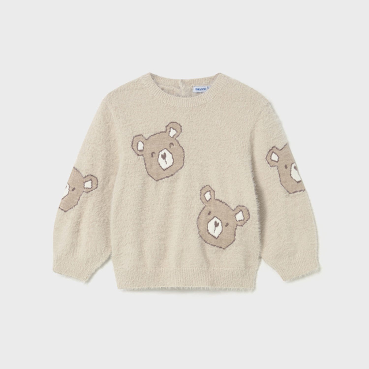 Ivory Baby Girl's Fur Sweater 2356/58