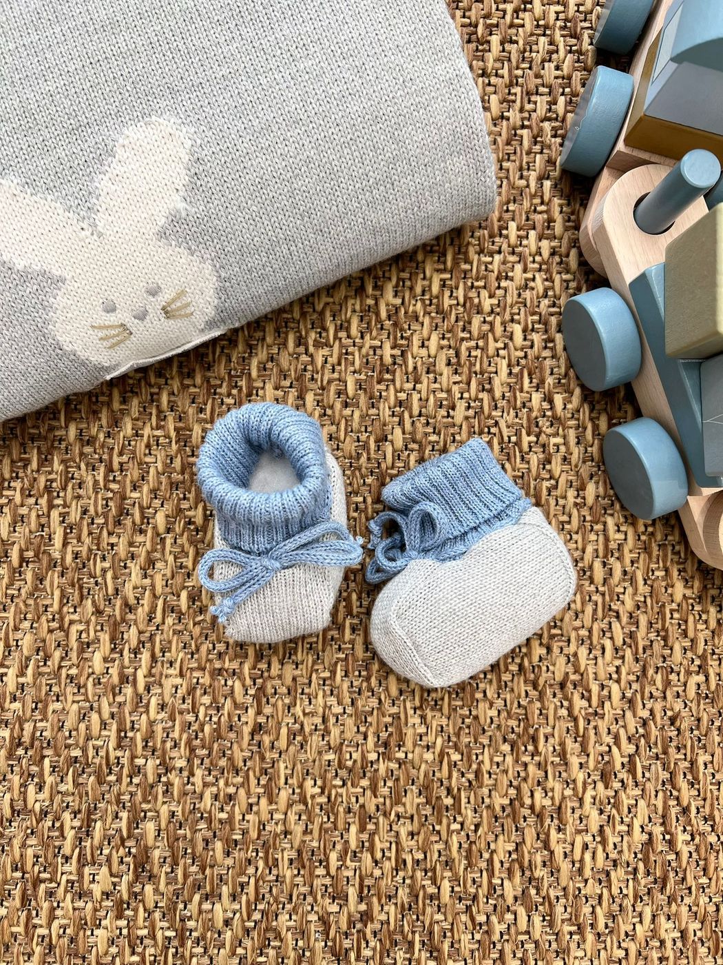 Gray Baby Booties 6309