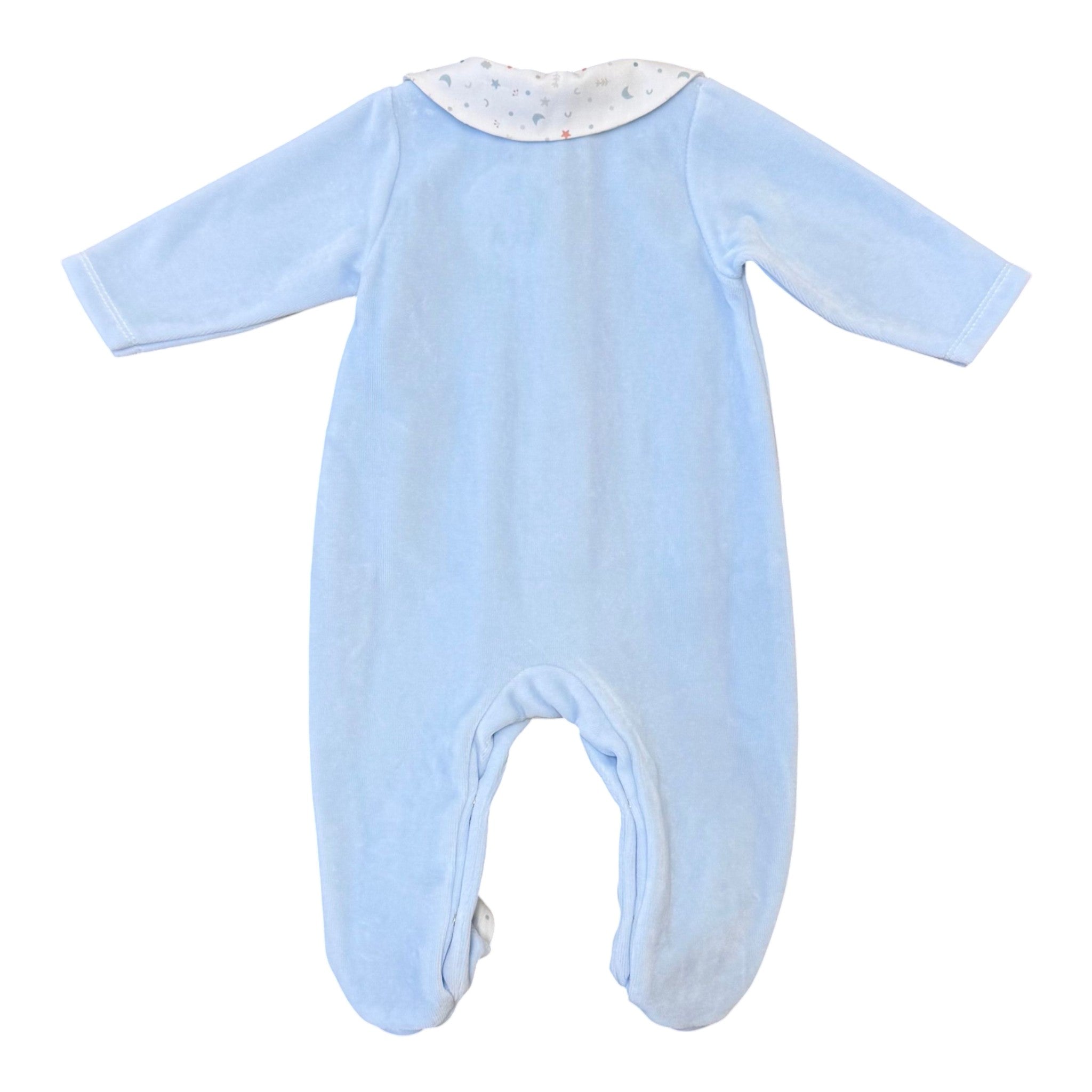 Tutina Neonato Ciniglia Cielo - BABIDU' 12903/C