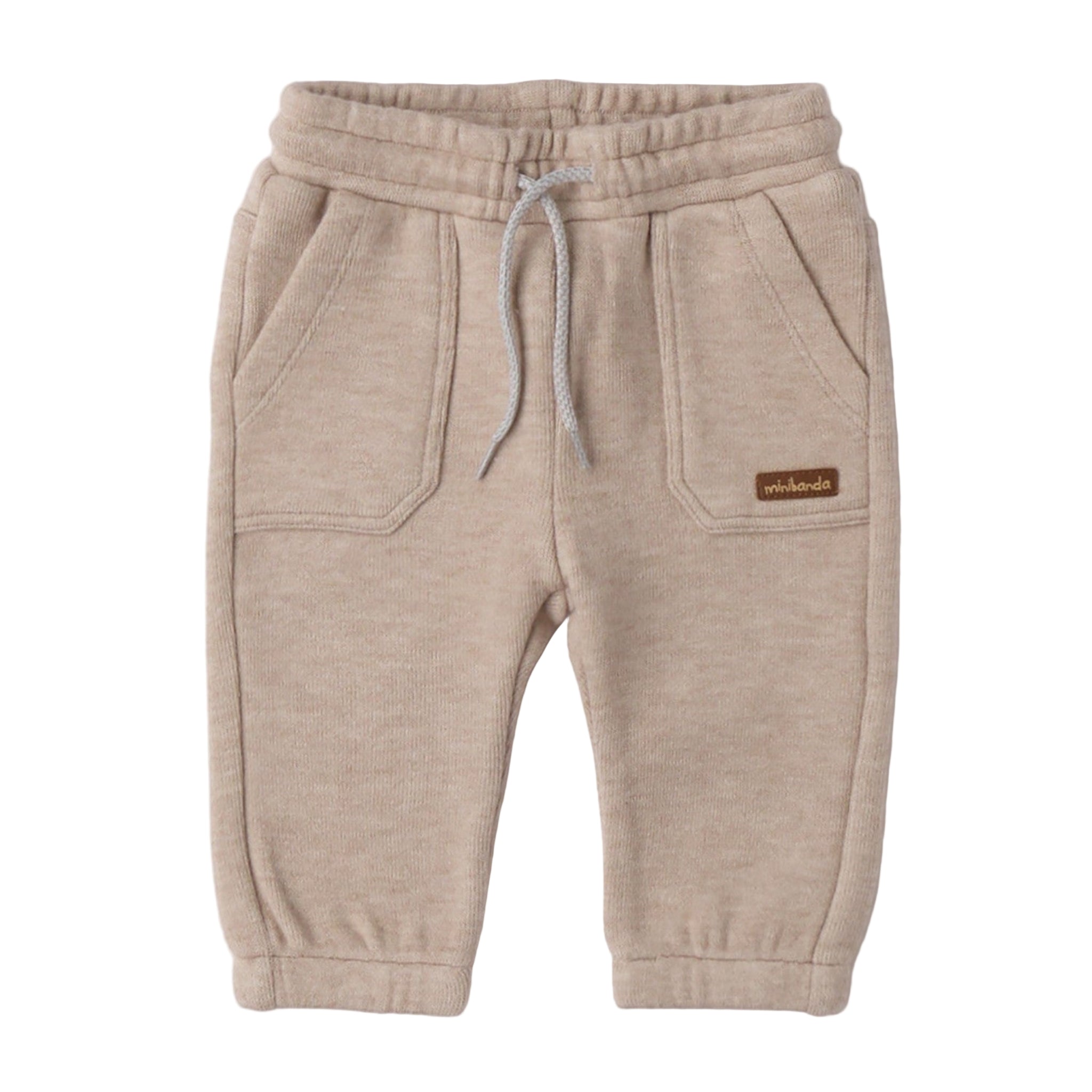 Pantalone Maglia Tagliata Lungo Bimbo Beige 3F626/8965 -  NANU' BABY