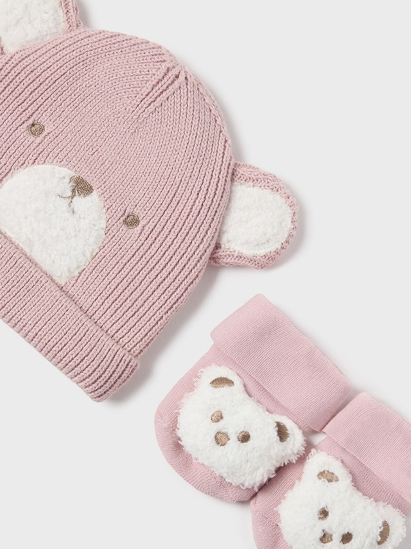 Hat and socks set, PINK 1G-9770/R