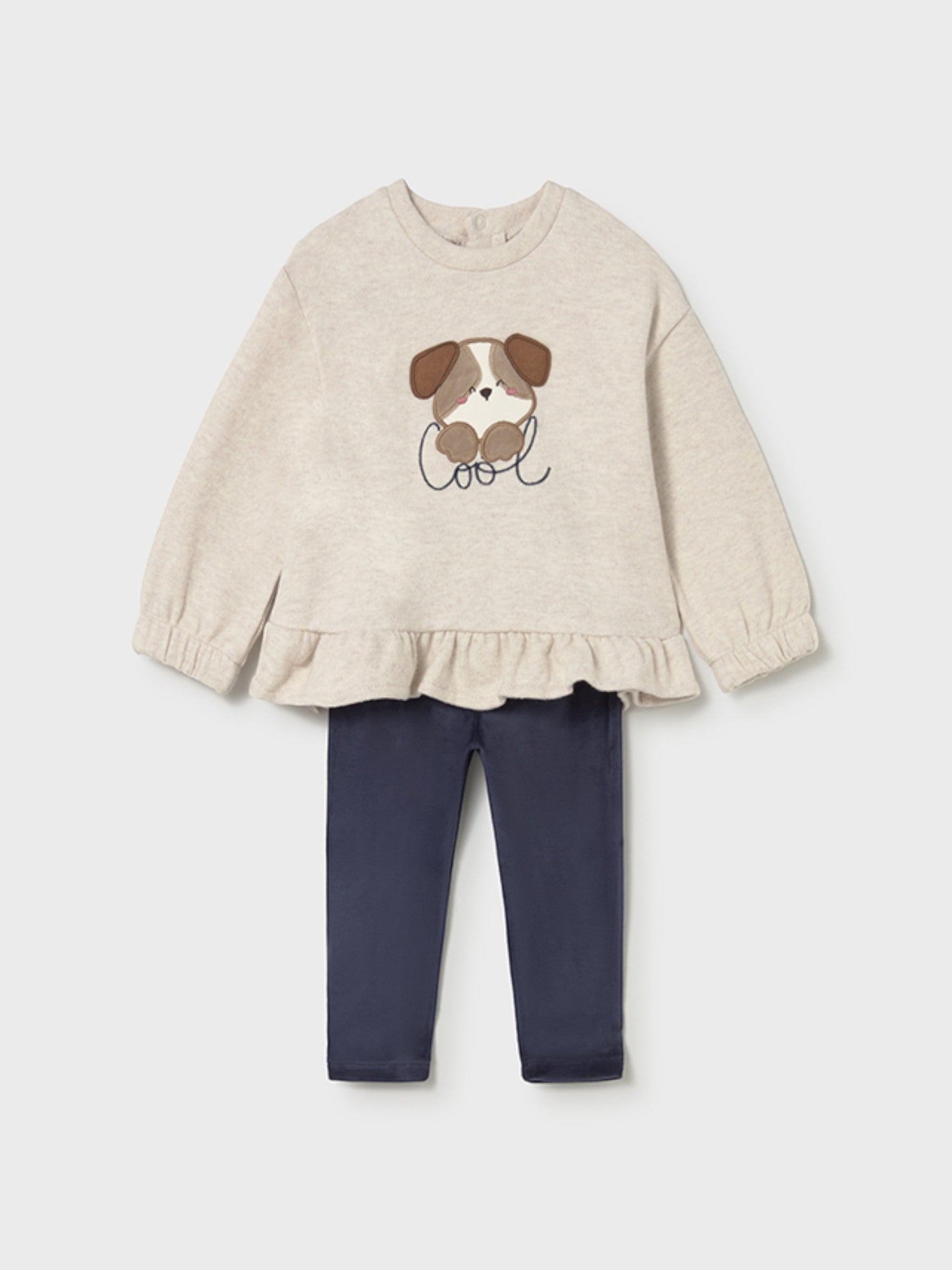 Girl's Blue Pullover Leggings Set 2738/29