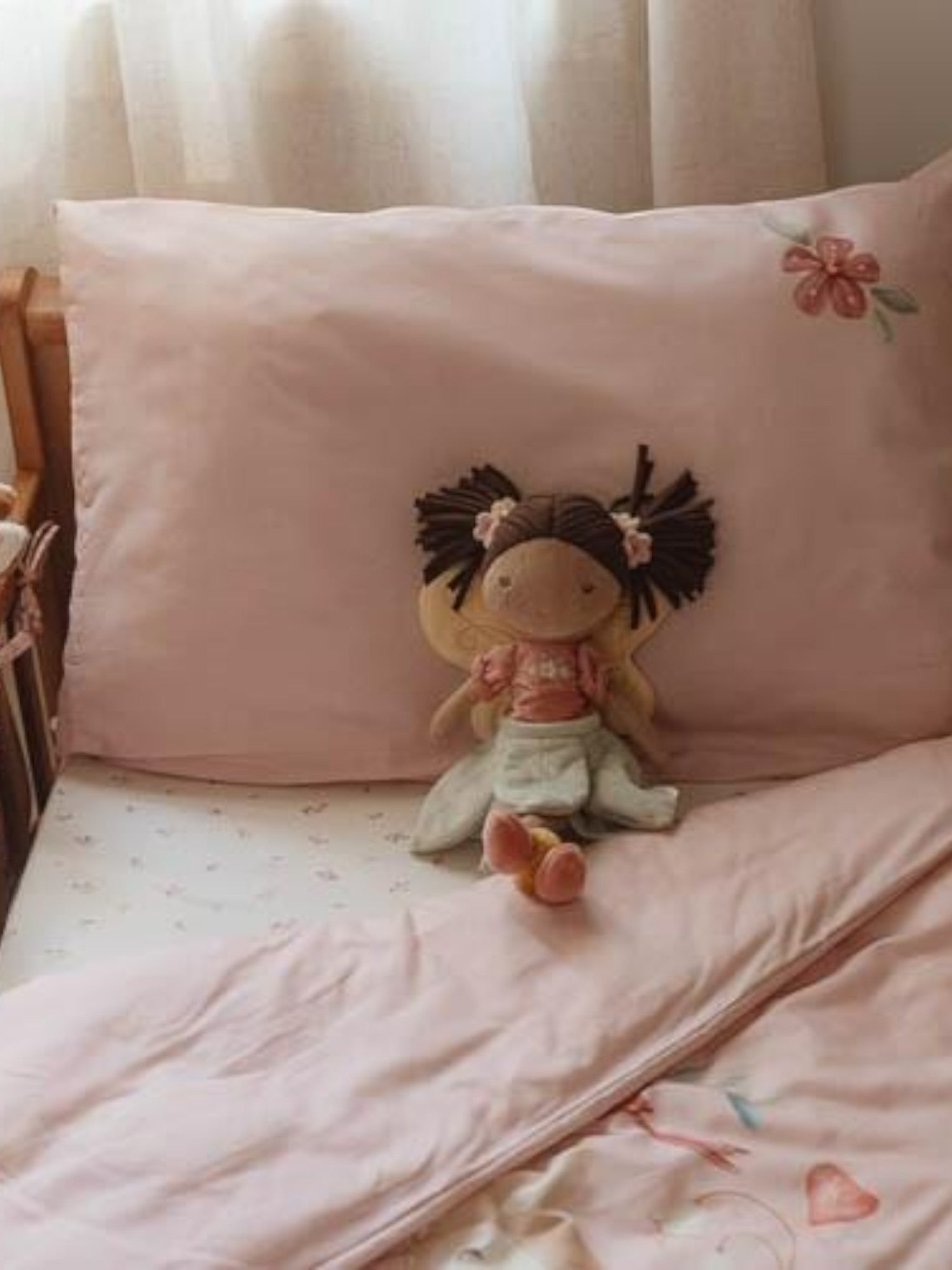 Copripiumino per culla - Giardino delle fate Neonata Rosa TE10364031 - NANU' BABY