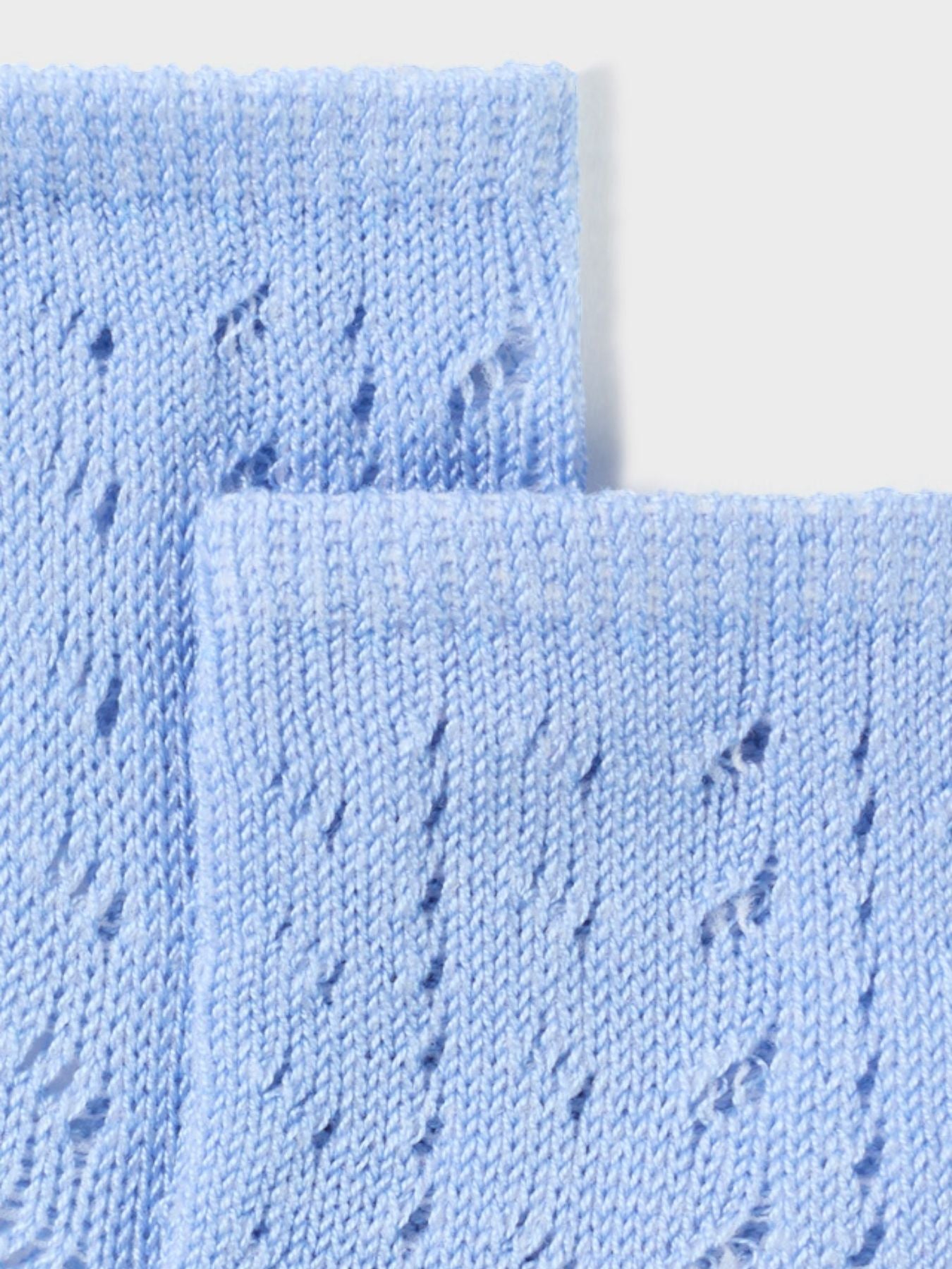 Calzino alto traforato Azzurro 9709/A