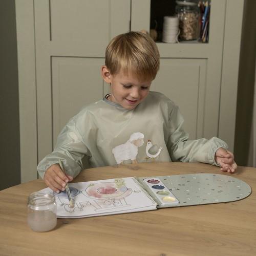 Grembiulino per lavoretti Piccola fattoria  Verde 125698 -  NANU' BABY